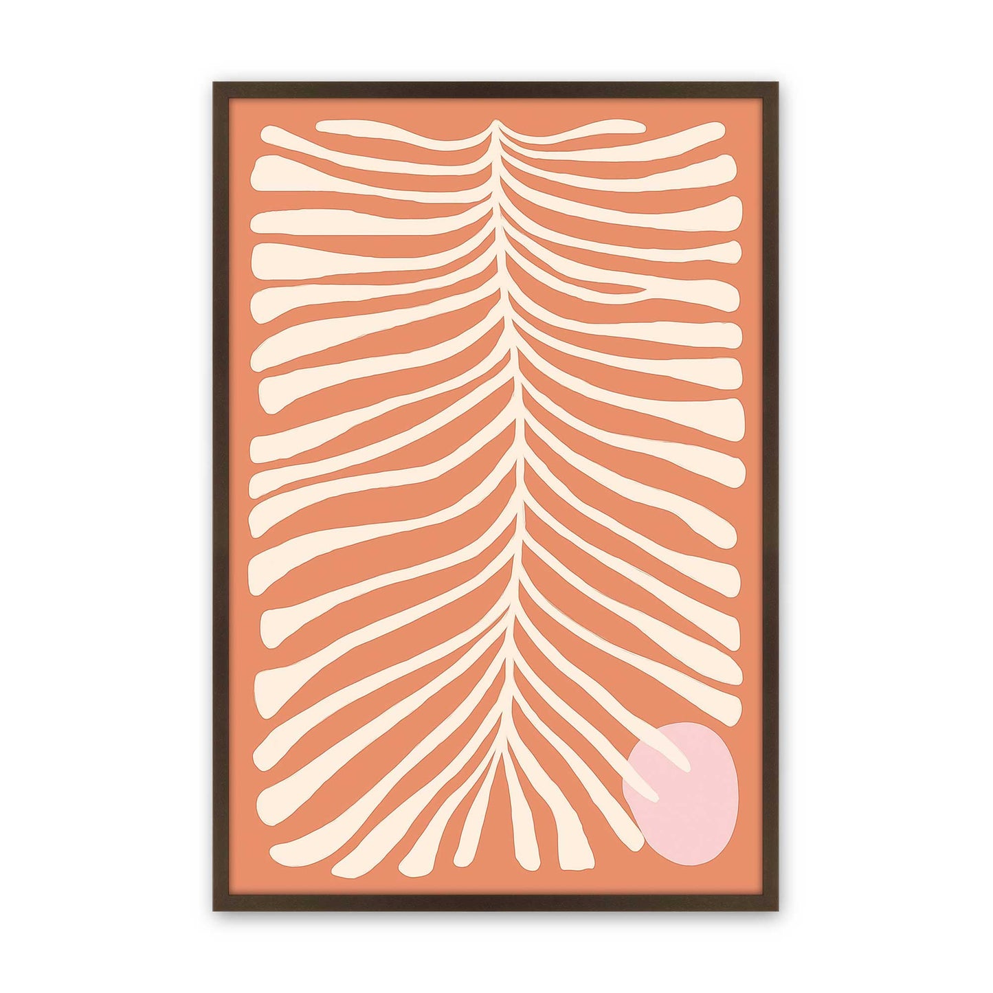 [Color:Brown], Picture of art in a Brown frame