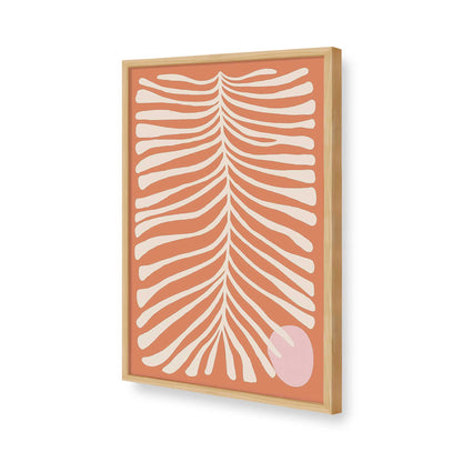 [Color:American Maple], Picture of art in a American Maple frame of the corner