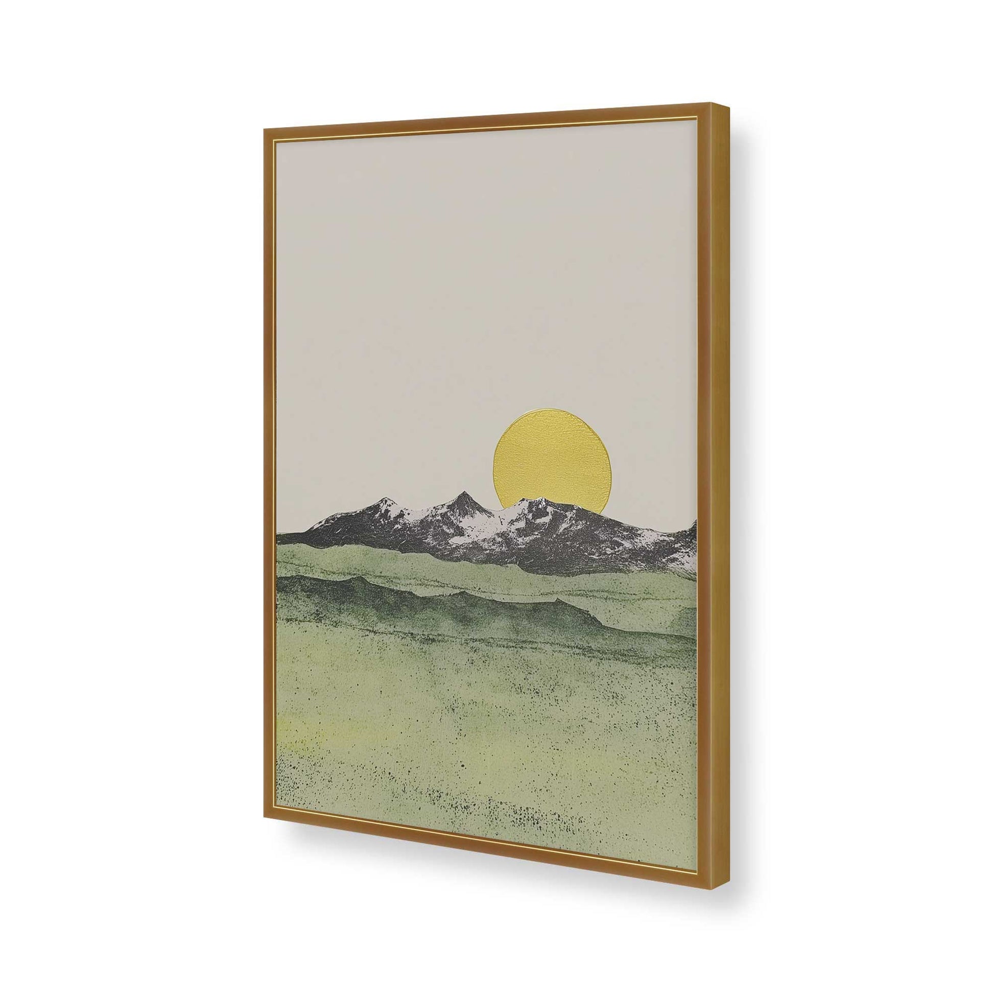 [Color:Polished Gold], Picture of art in a Polished Gold frame of the corner