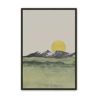 [Color:Satin Black], Picture of art in a Satin Black frame