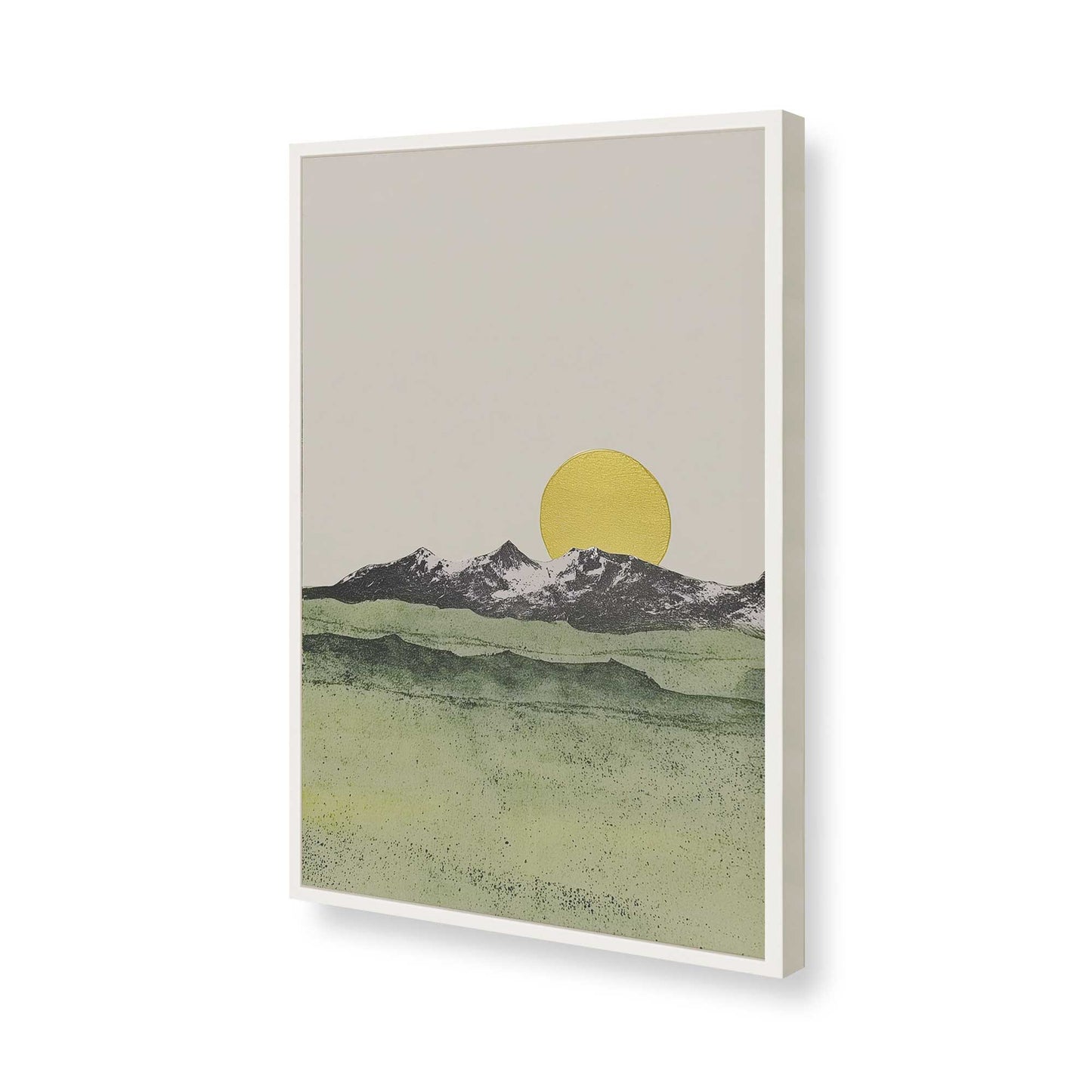 [Color:Opaque White], Picture of art in a Opaque White frame of the corner