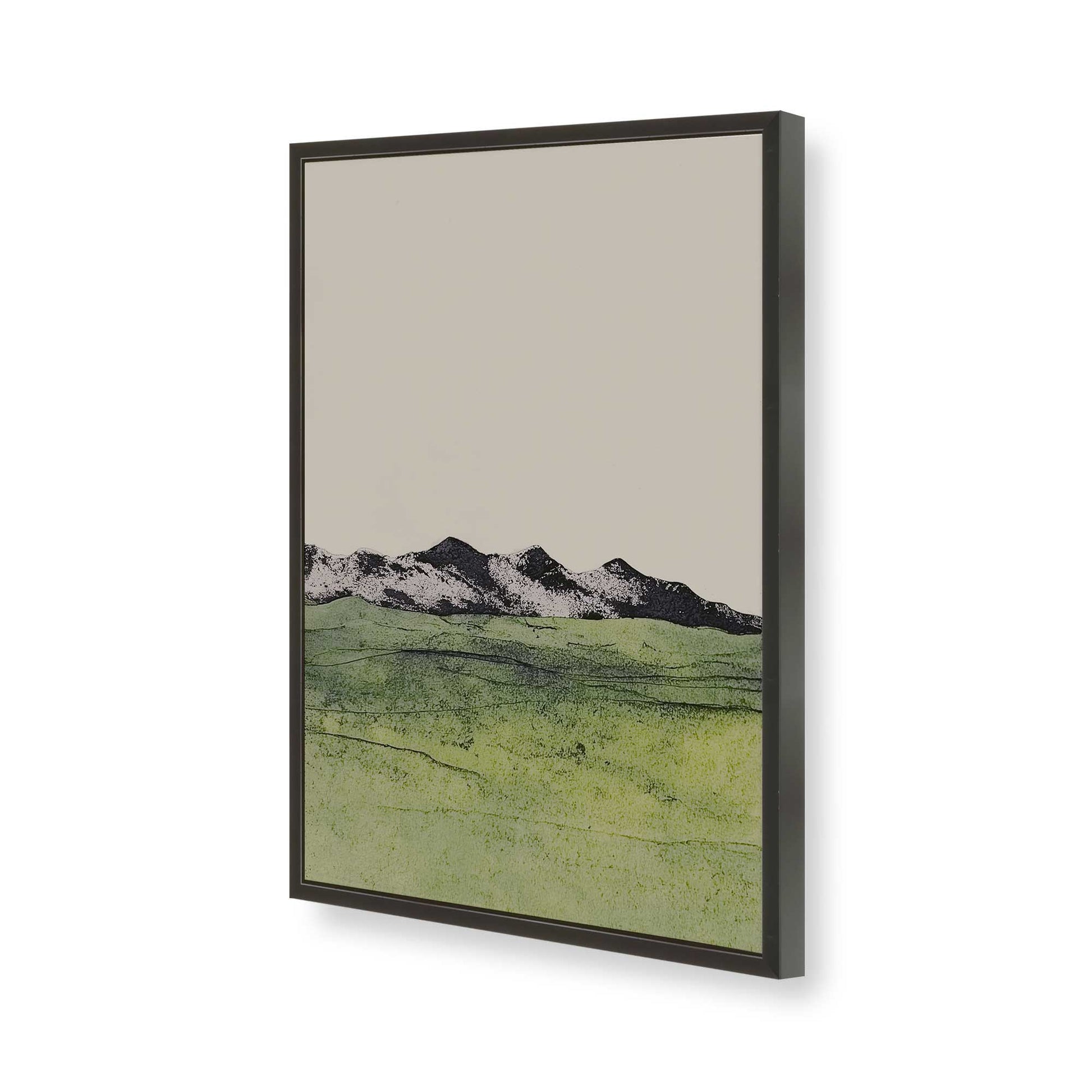 [Color:Satin Black], Picture of art in a Satin Black frame of the corner