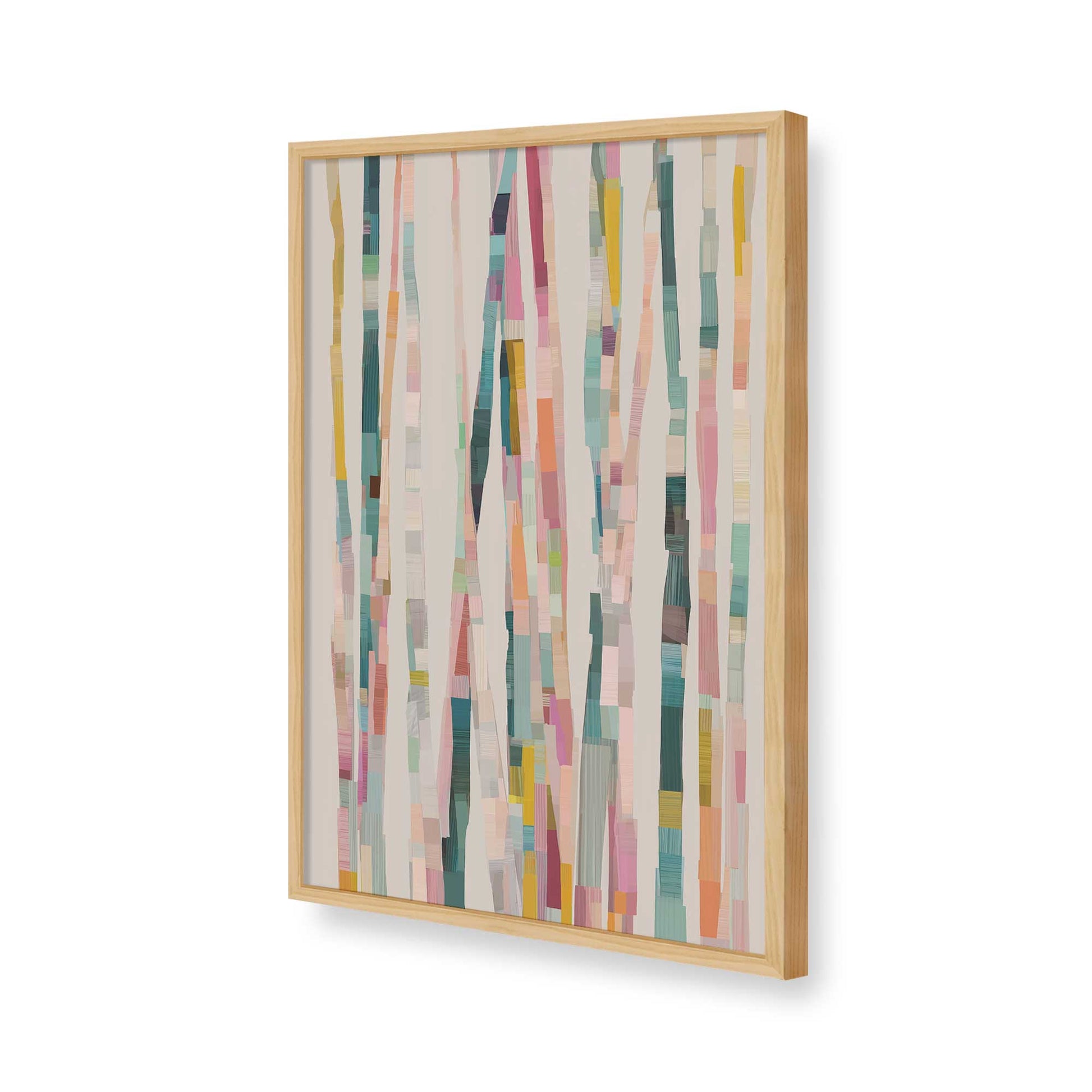 [Color:American Maple], Picture of art in a American Maple frame of the corner