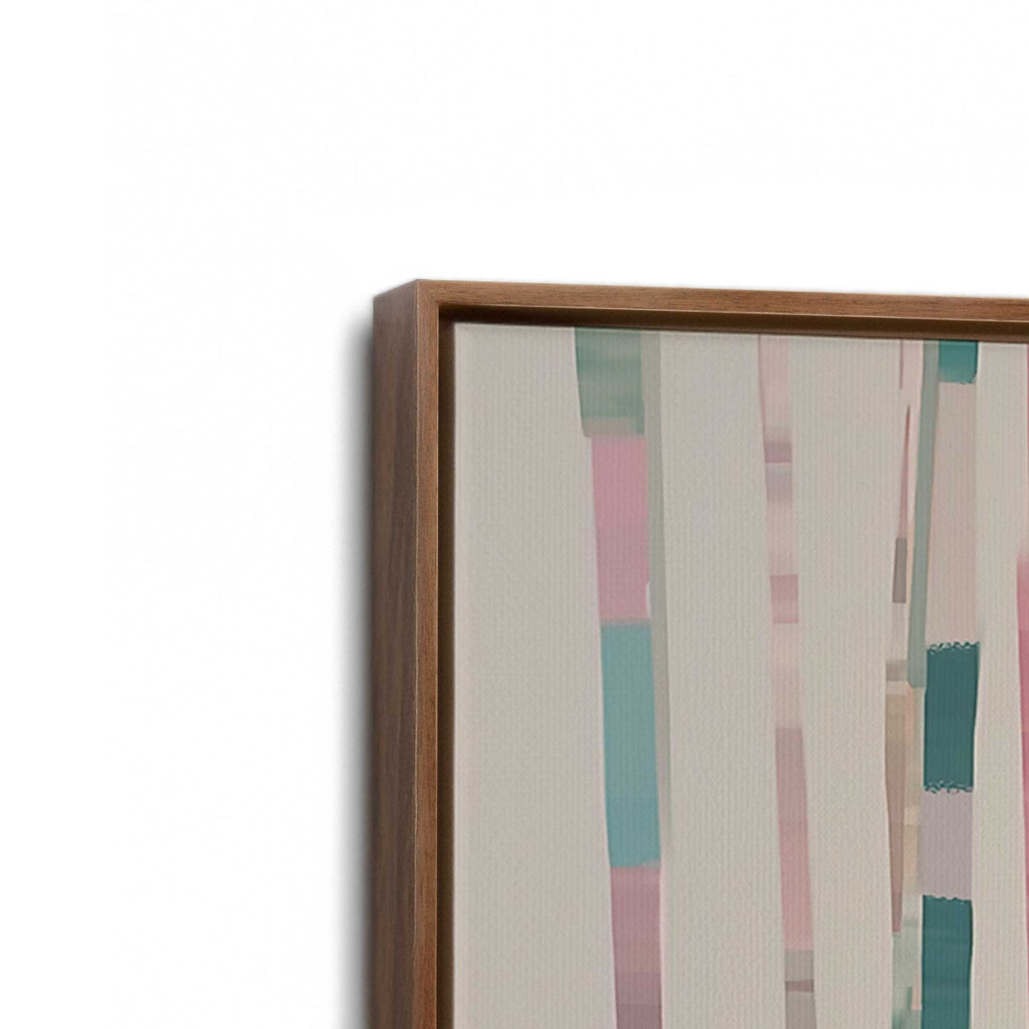 [Color:Walnut], Picture of art in a Walnut frame at an angle