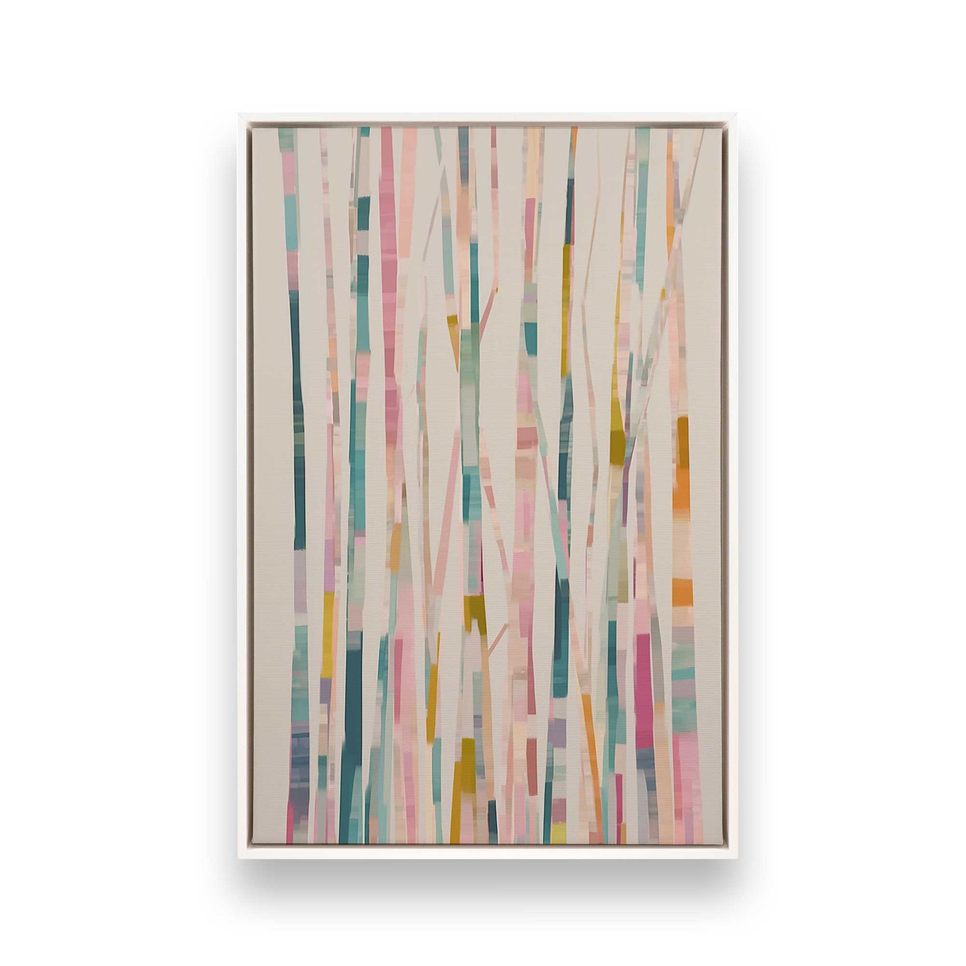 [Color:Opaque White], Picture of art in a White frame