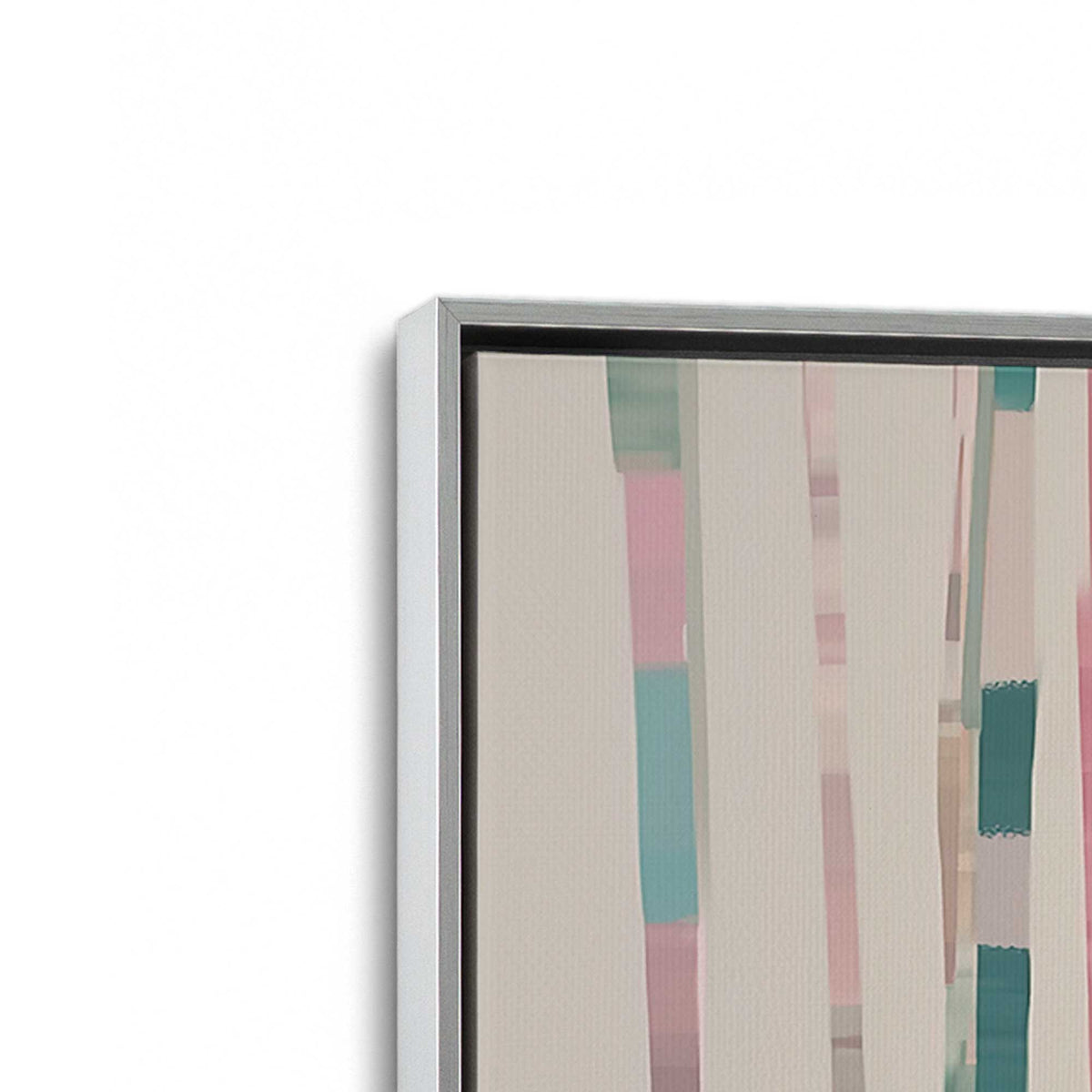[Color:Polished Chrome], Picture of art in a Polished Chrome frame at an angle