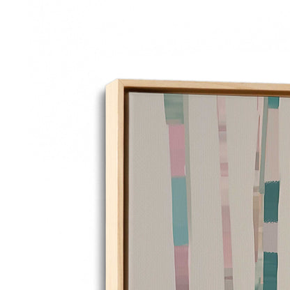 [Color:American Maple], Picture of art in a American Maple frame at an angle