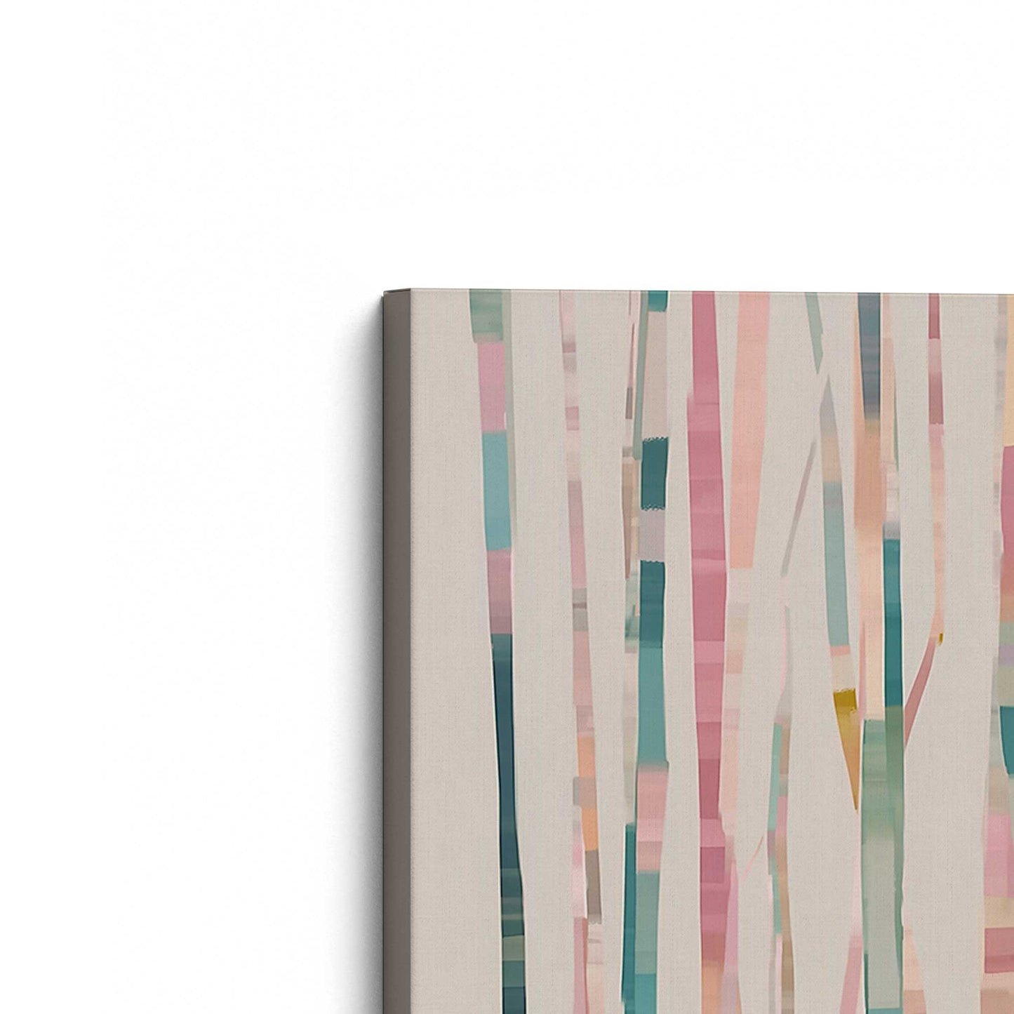 [Color:Stretched Canvas], Picture of the corner of the art