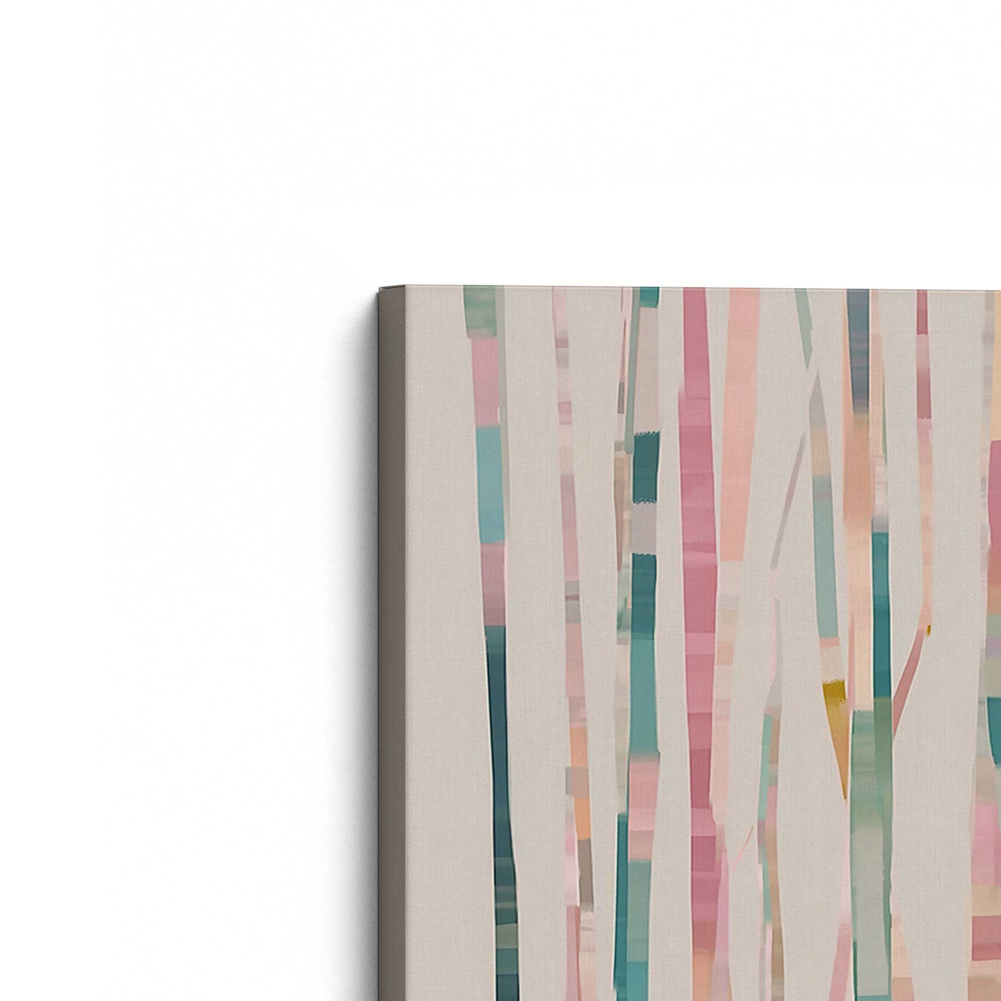 [Color:Stretched Canvas], Picture of the corner of the art