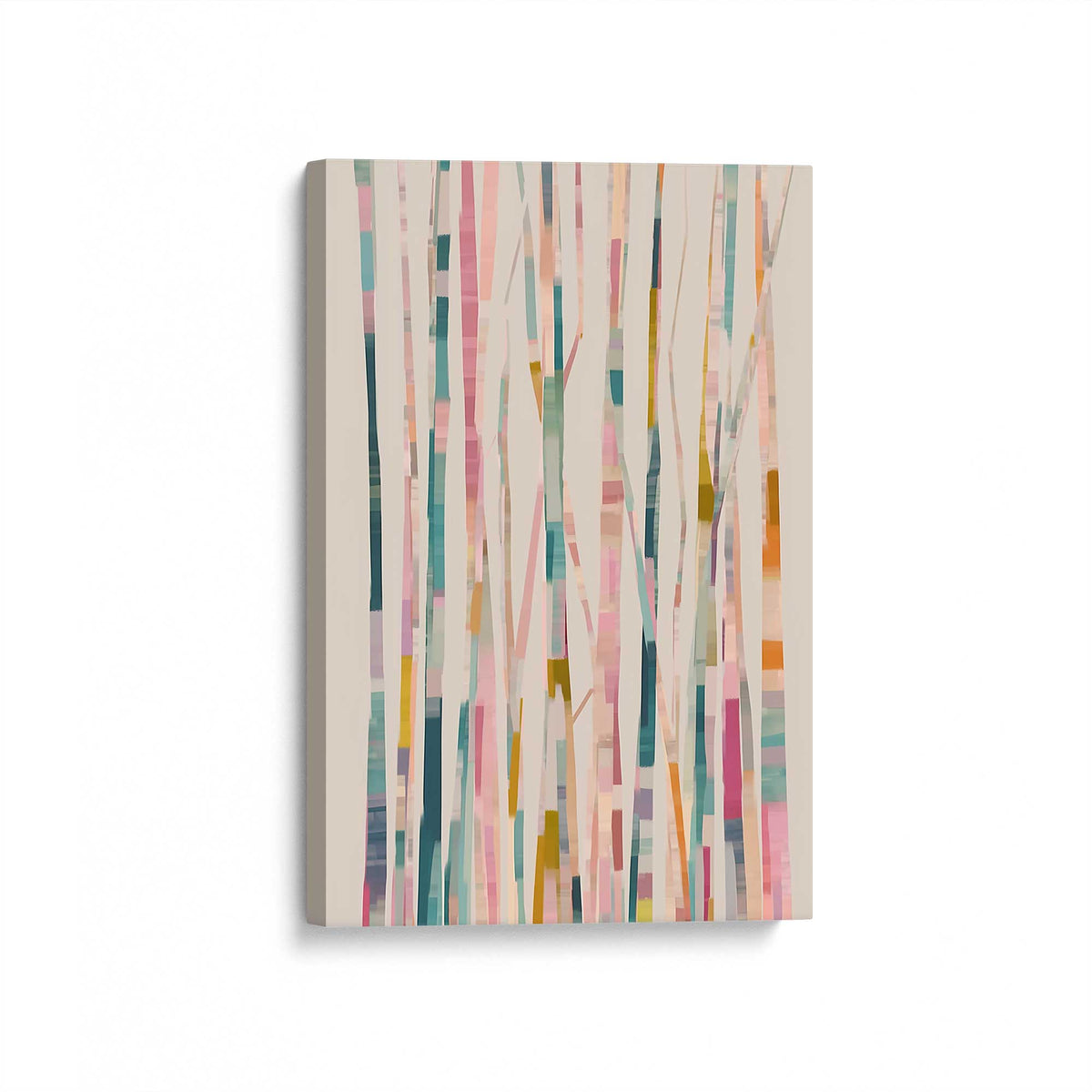 [Color:Stretched Canvas], Picture of art at an angle
