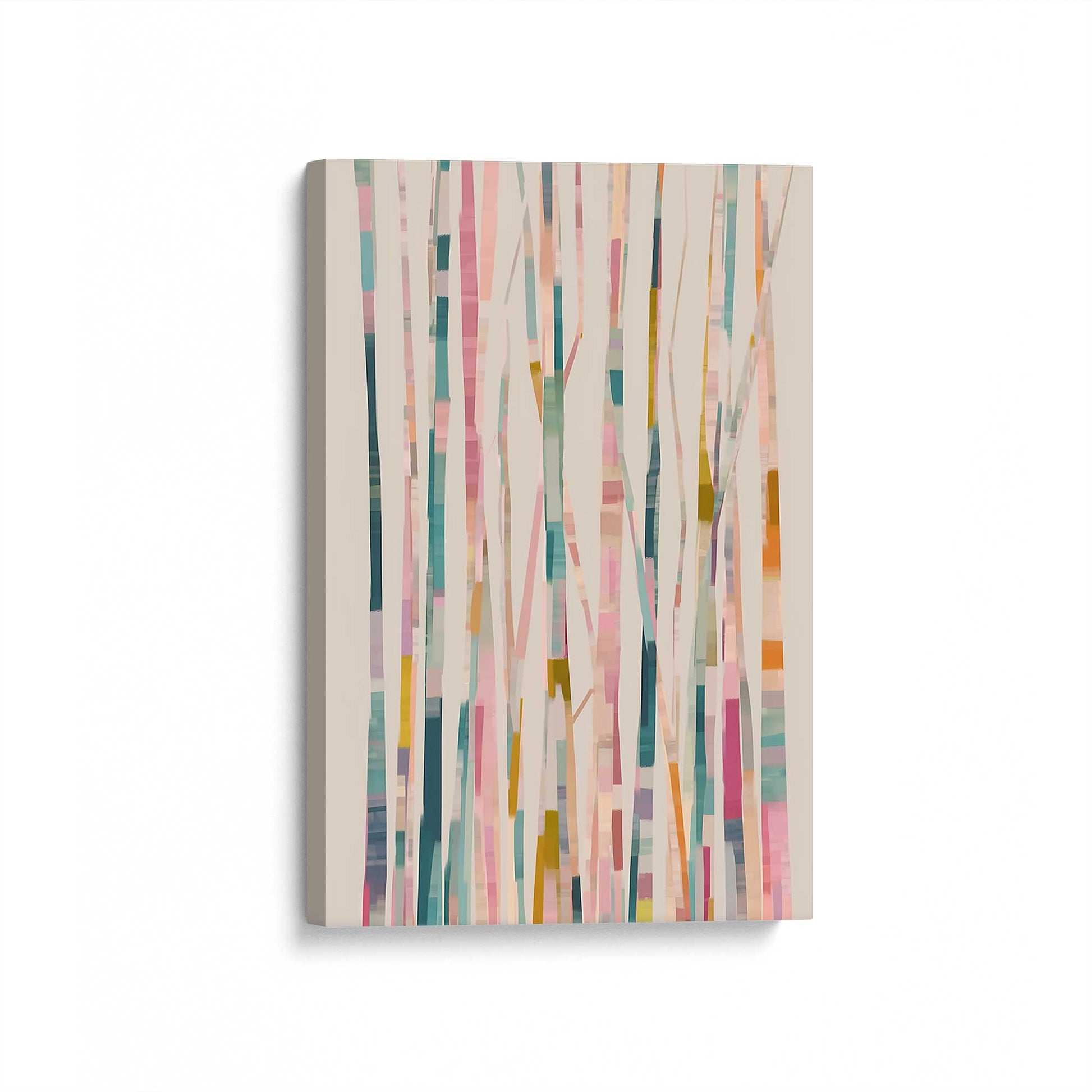 [Color:Stretched Canvas], Picture of art at an angle