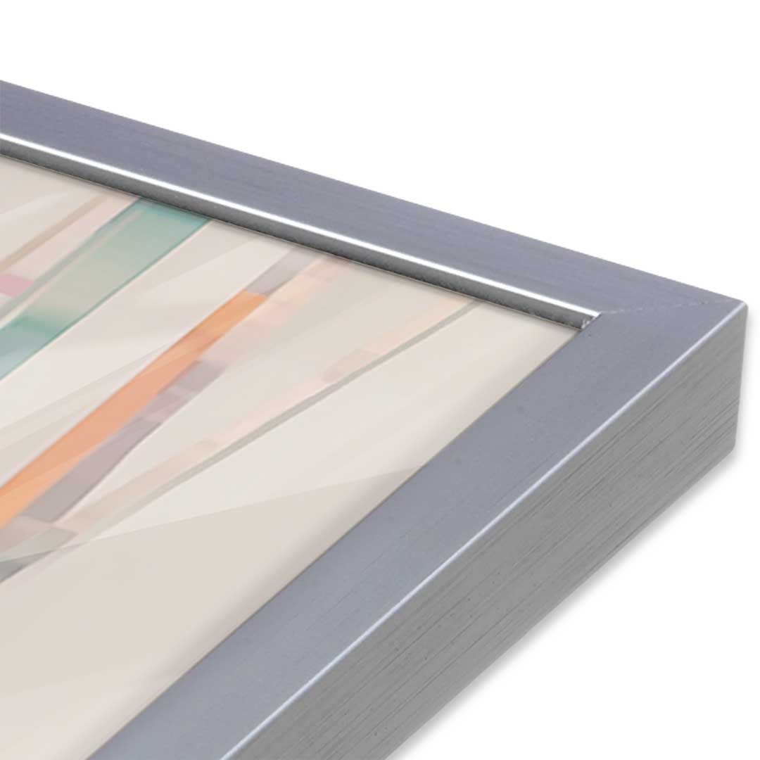 [Color:Polished Chrome], Picture of art in a Polished Chrome frame at an angle