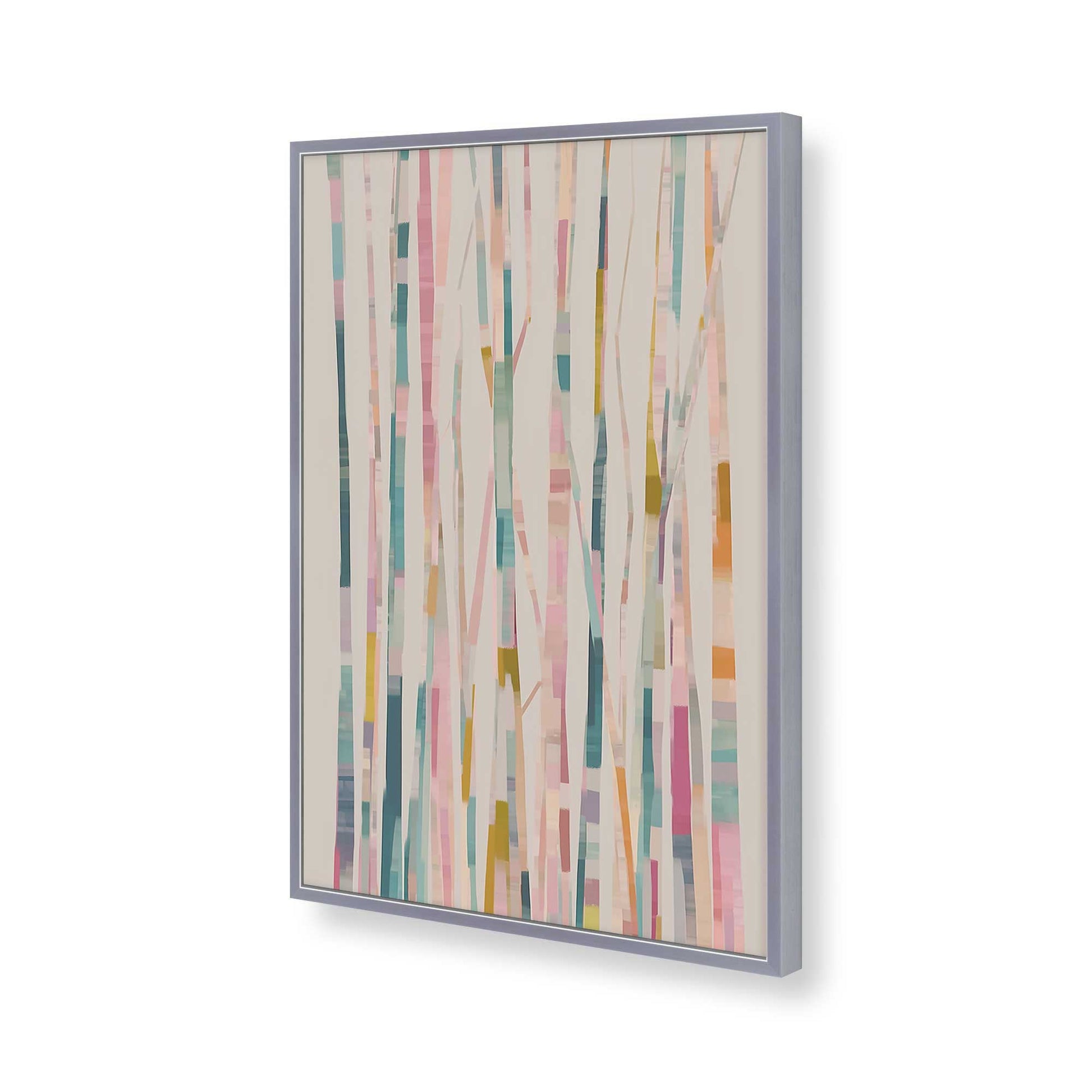 [Color:Polished Chrome], Picture of art in a Polished Chrome frame of the corner