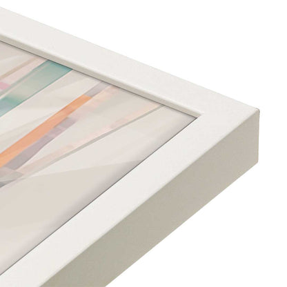 [Color:Opaque White], Picture of art in a Opaque White frame at an angle