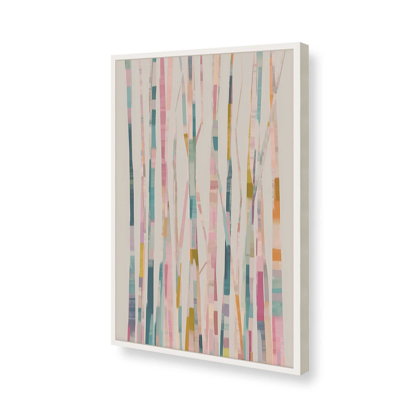 [Color:Opaque White], Picture of art in a Opaque White frame of the corner