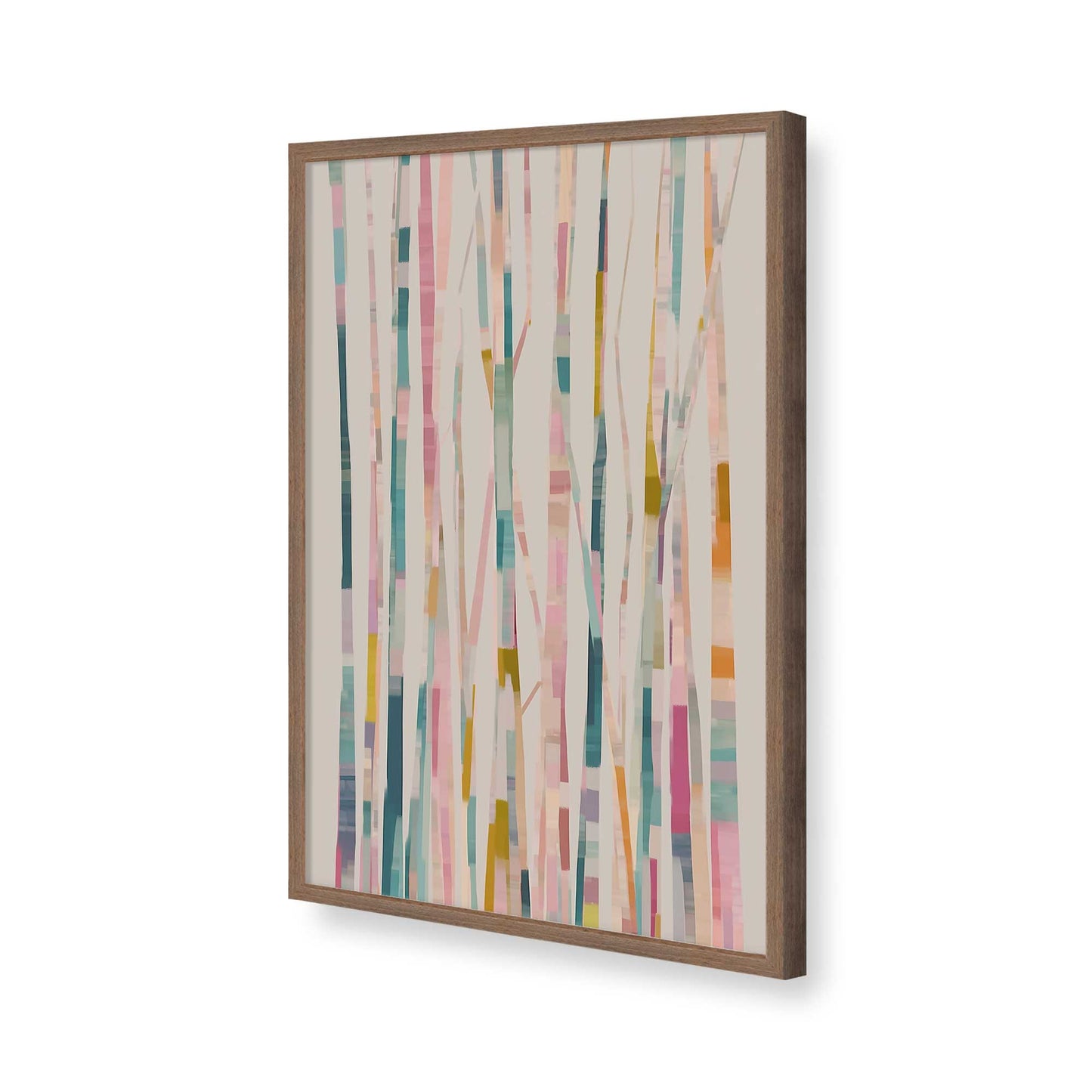 [Color:Walnut], Picture of art in a Walnut frame of the corner