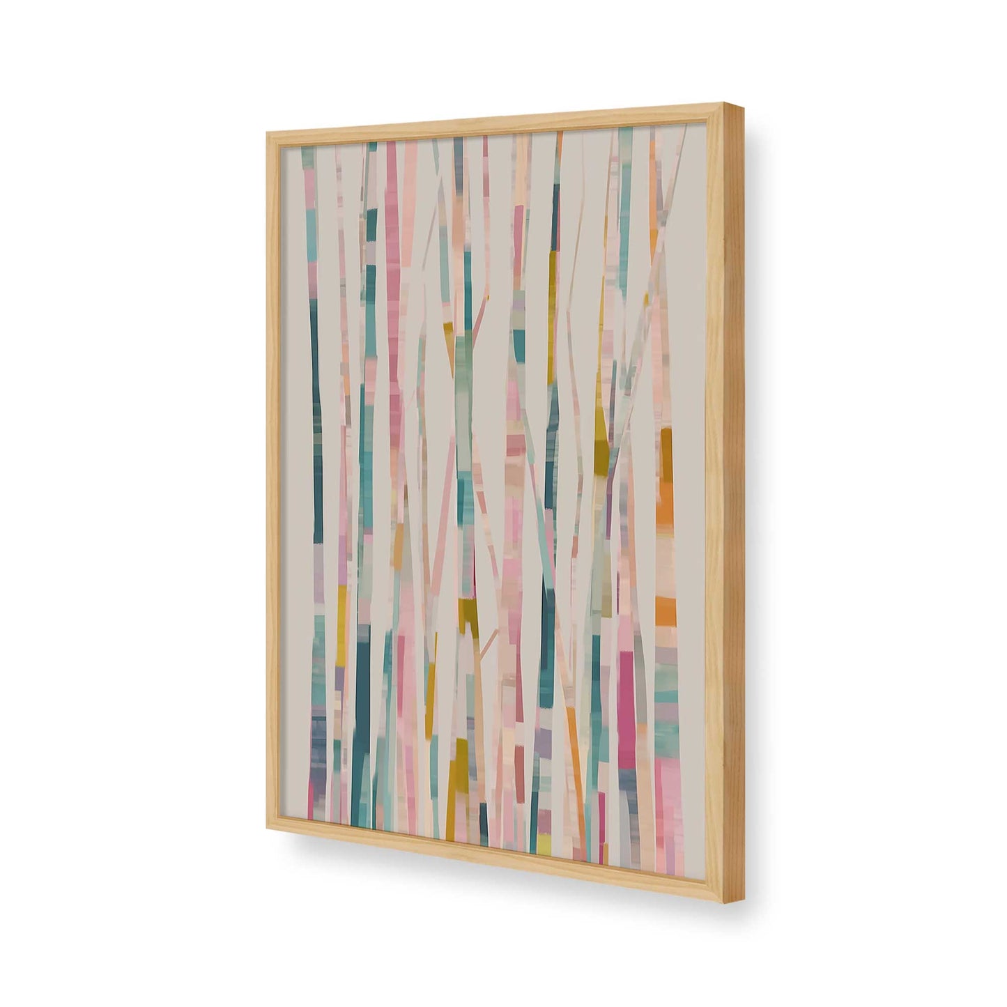 [Color:American Maple], Picture of art in a American Maple frame of the corner