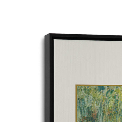 [Color:Satin Black], Picture of art in a Satin Black frame at an angle