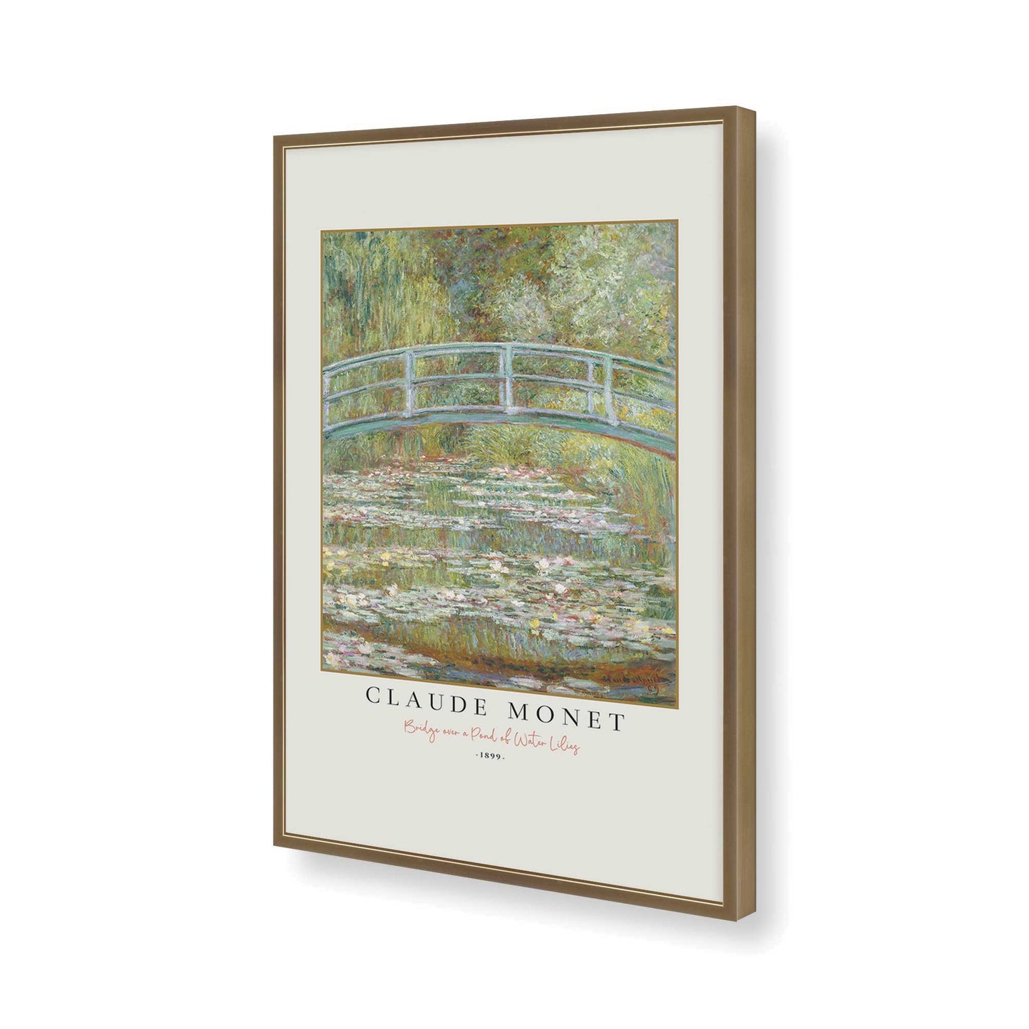 [Color:Brushed Gold], Picture of art in a Brushed Gold frame of the corner