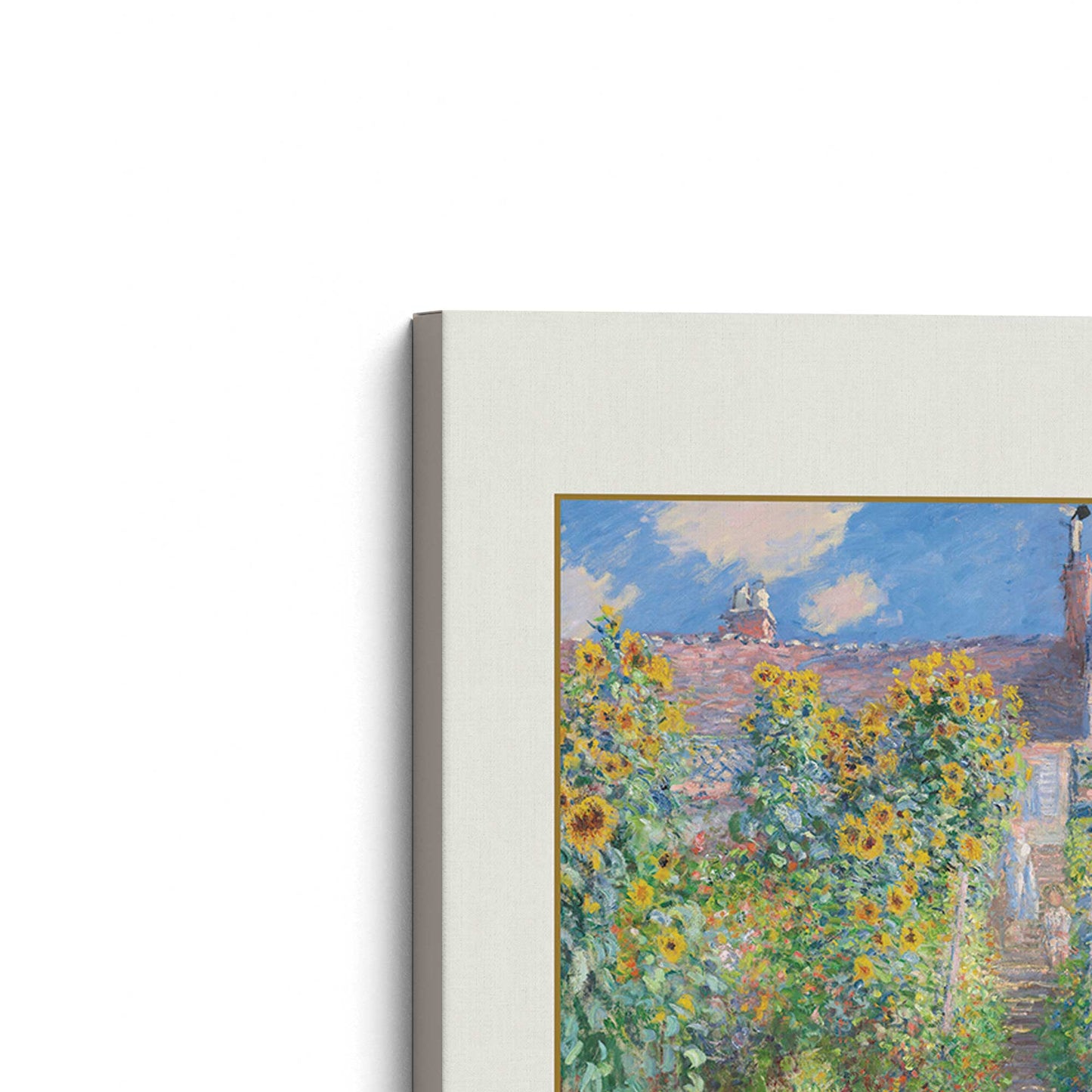 [Color:Stretched Canvas], Picture of the corner of the art