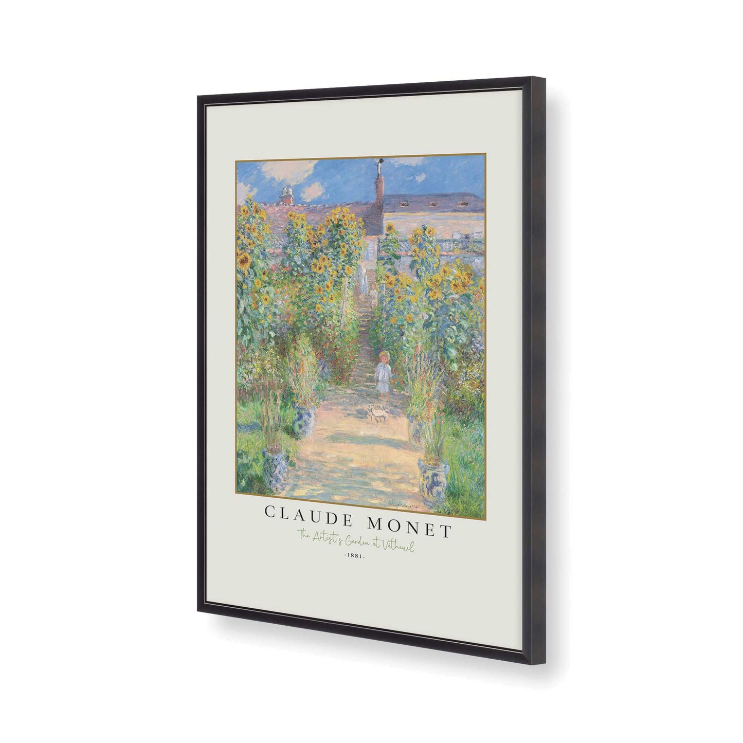 [Color:Weathered Zinc], Picture of art in a Weathered Zinc frame of the corner