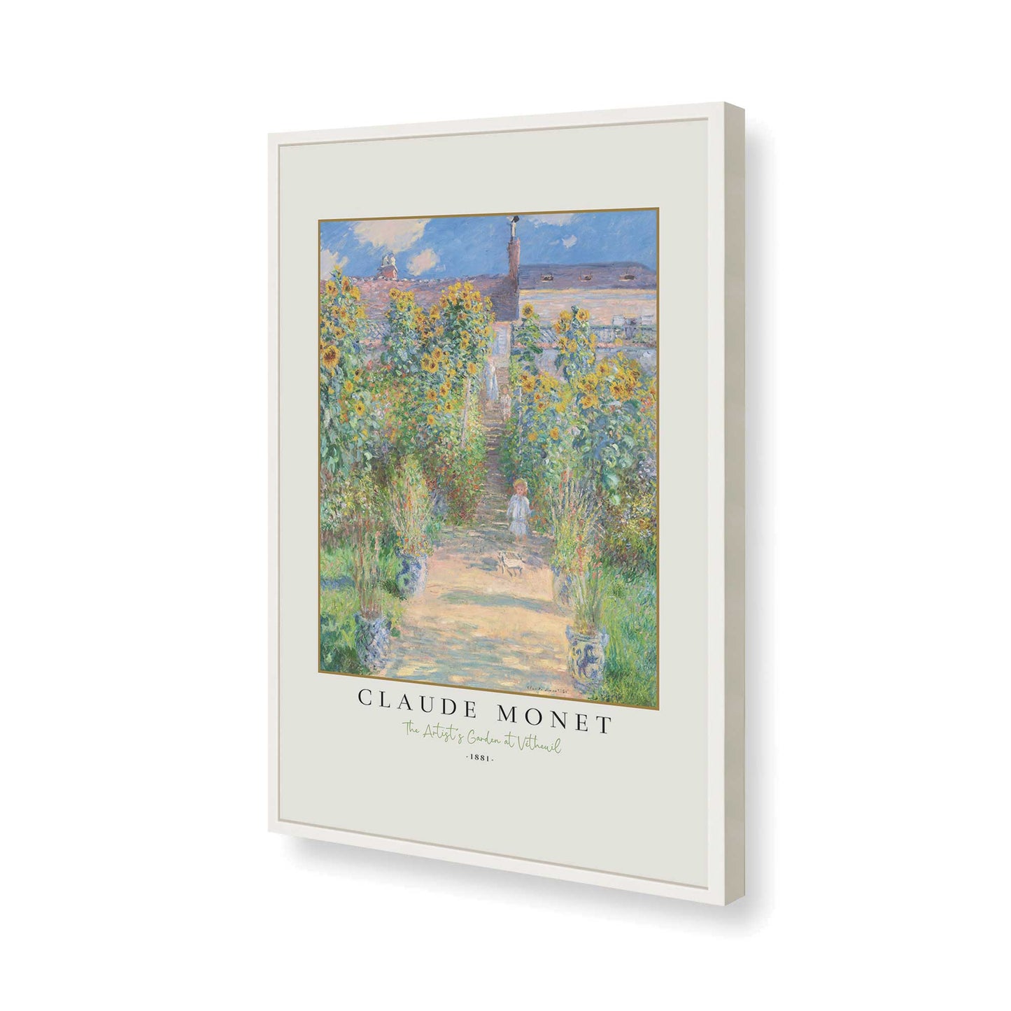 [Color:Opaque White], Picture of art in a Opaque White frame of the corner