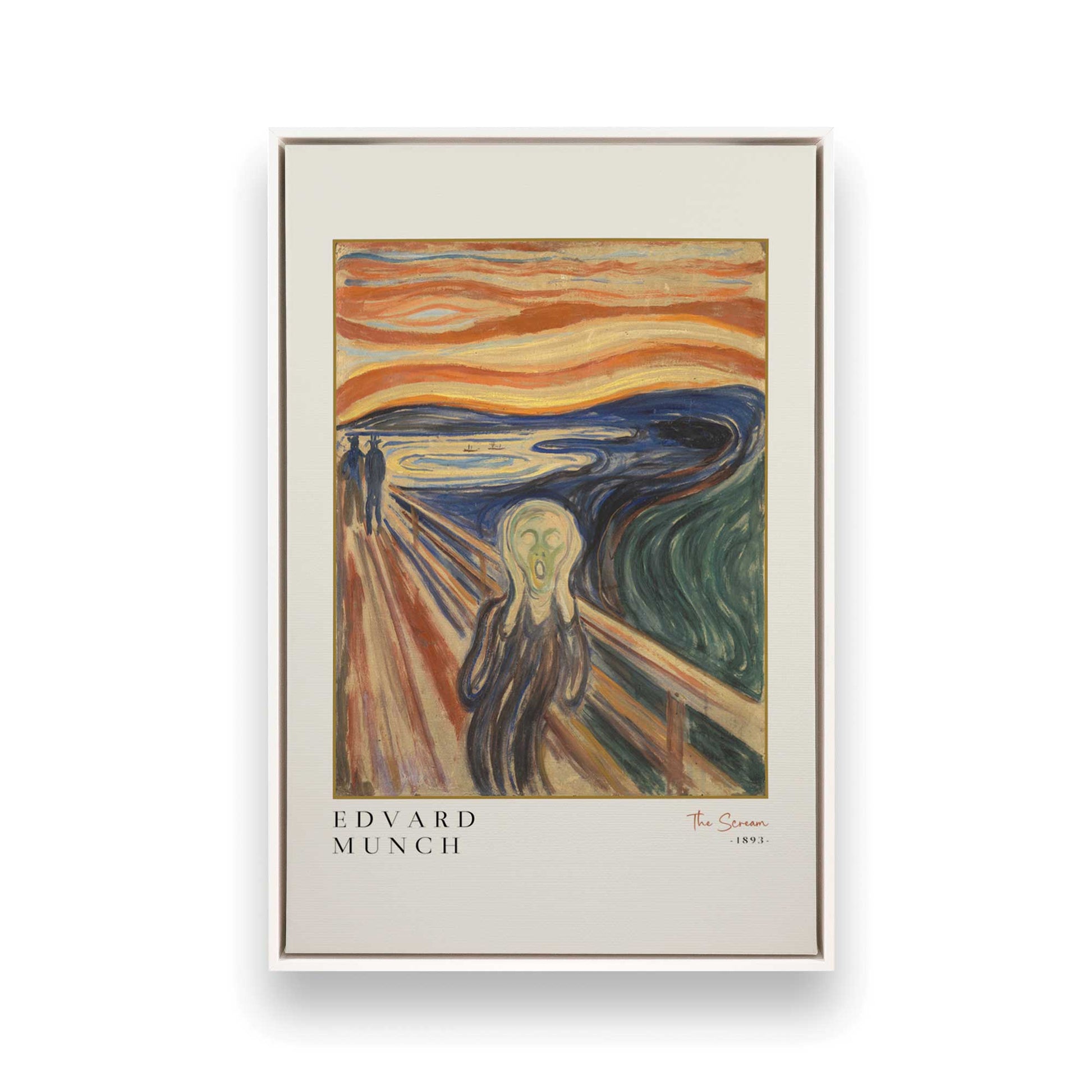 [Color:Opaque White], Picture of art in a White frame