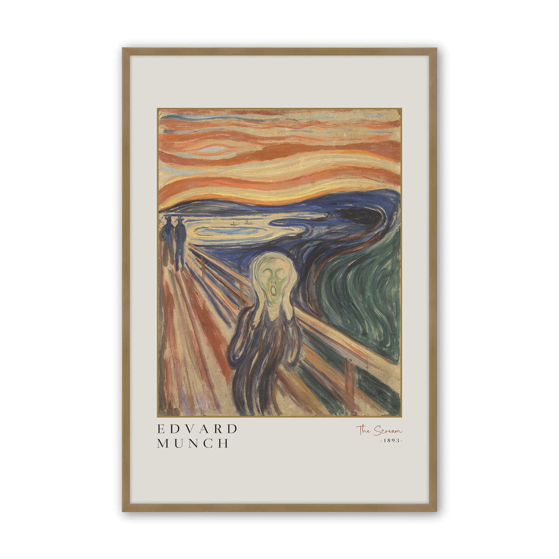 [Color:Brushed Gold], Picture of art in a Brushed Gold frame