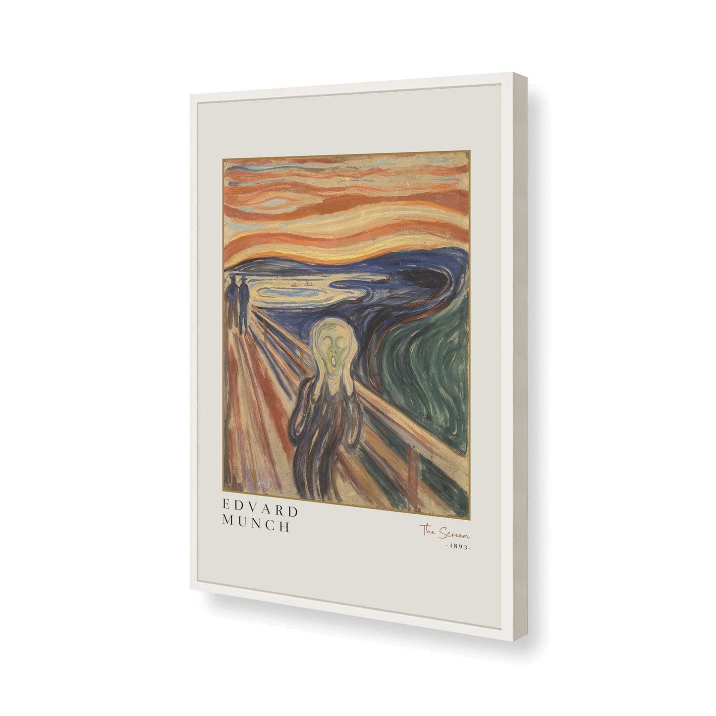 [Color:Opaque White], Picture of art in a Opaque White frame of the corner