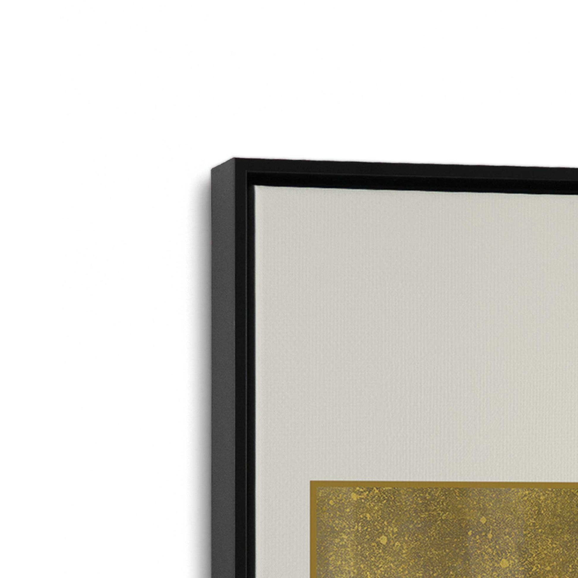 [Color:Satin Black], Picture of art in a Satin Black frame at an angle