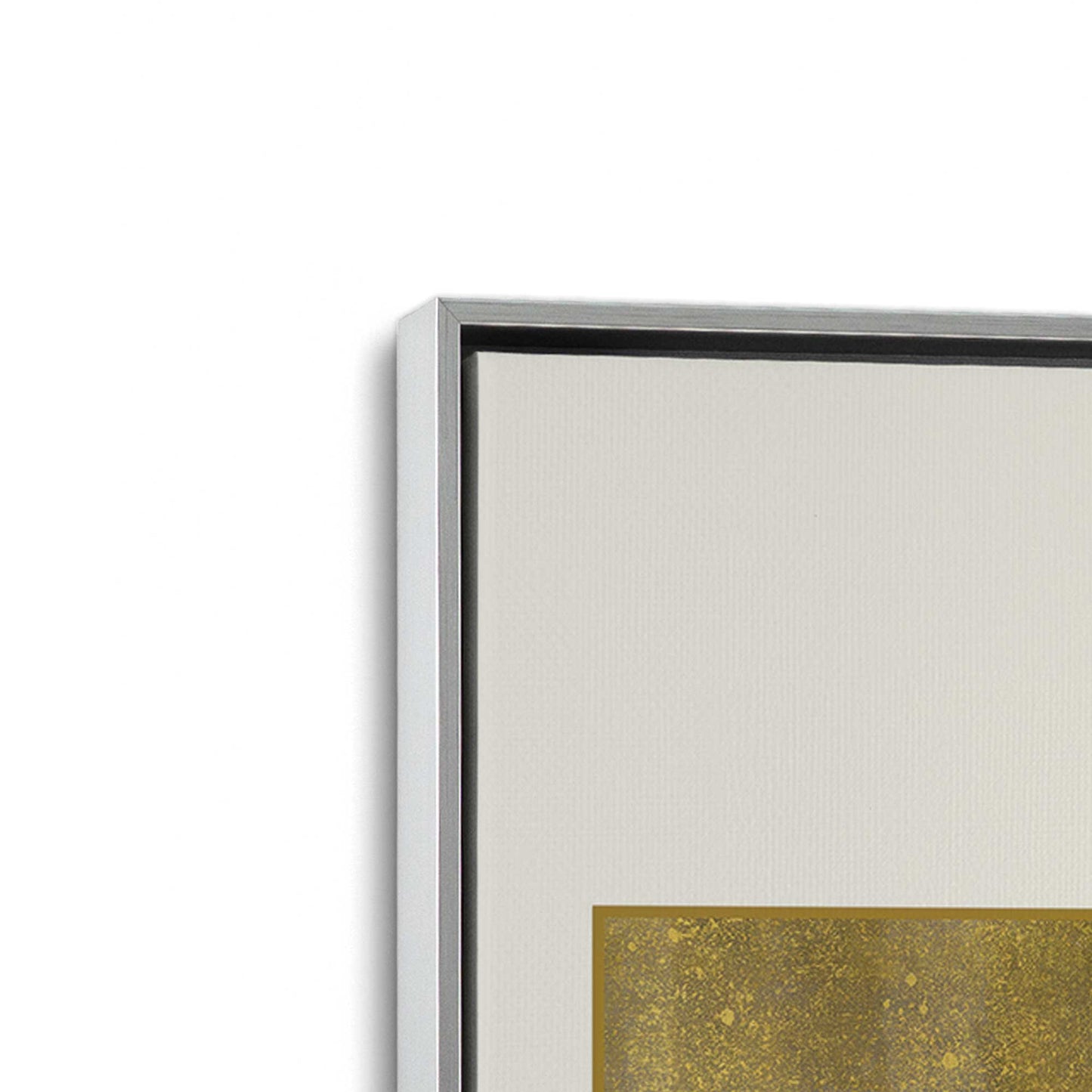 [Color:Polished Chrome], Picture of art in a Polished Chrome frame at an angle