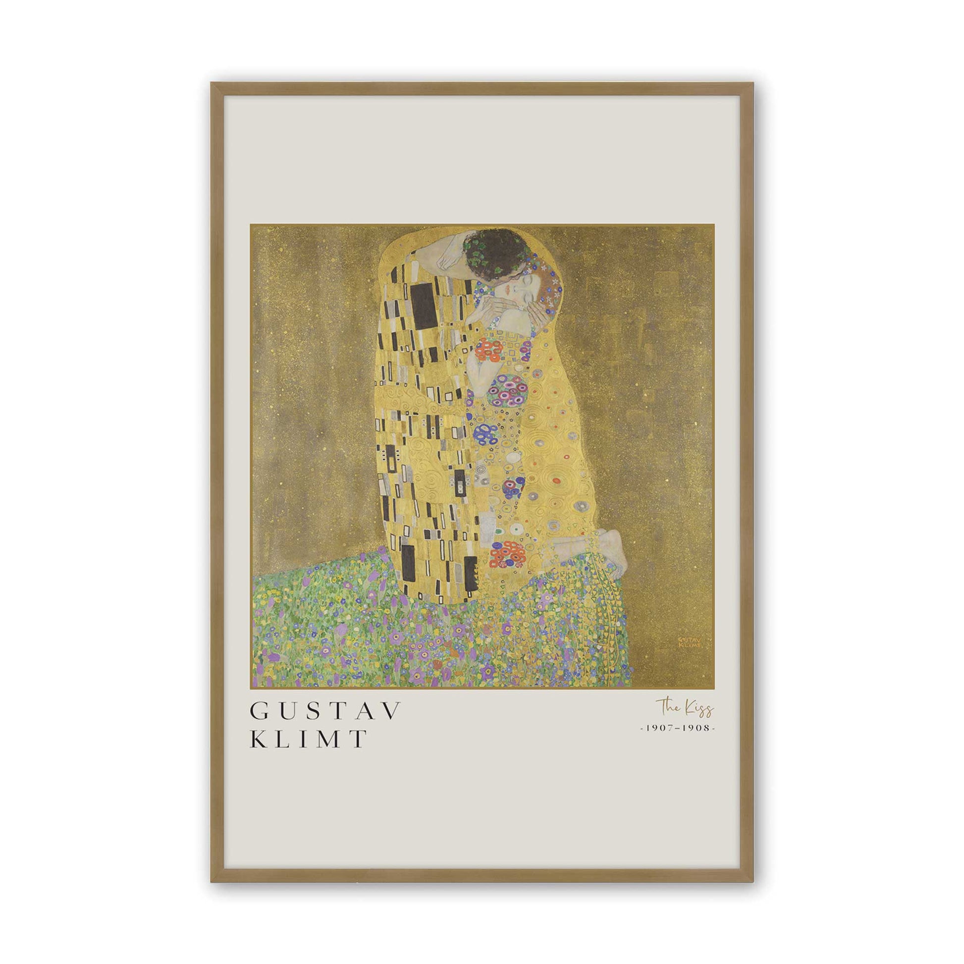 [Color:Brushed Gold], Picture of art in a Brushed Gold frame