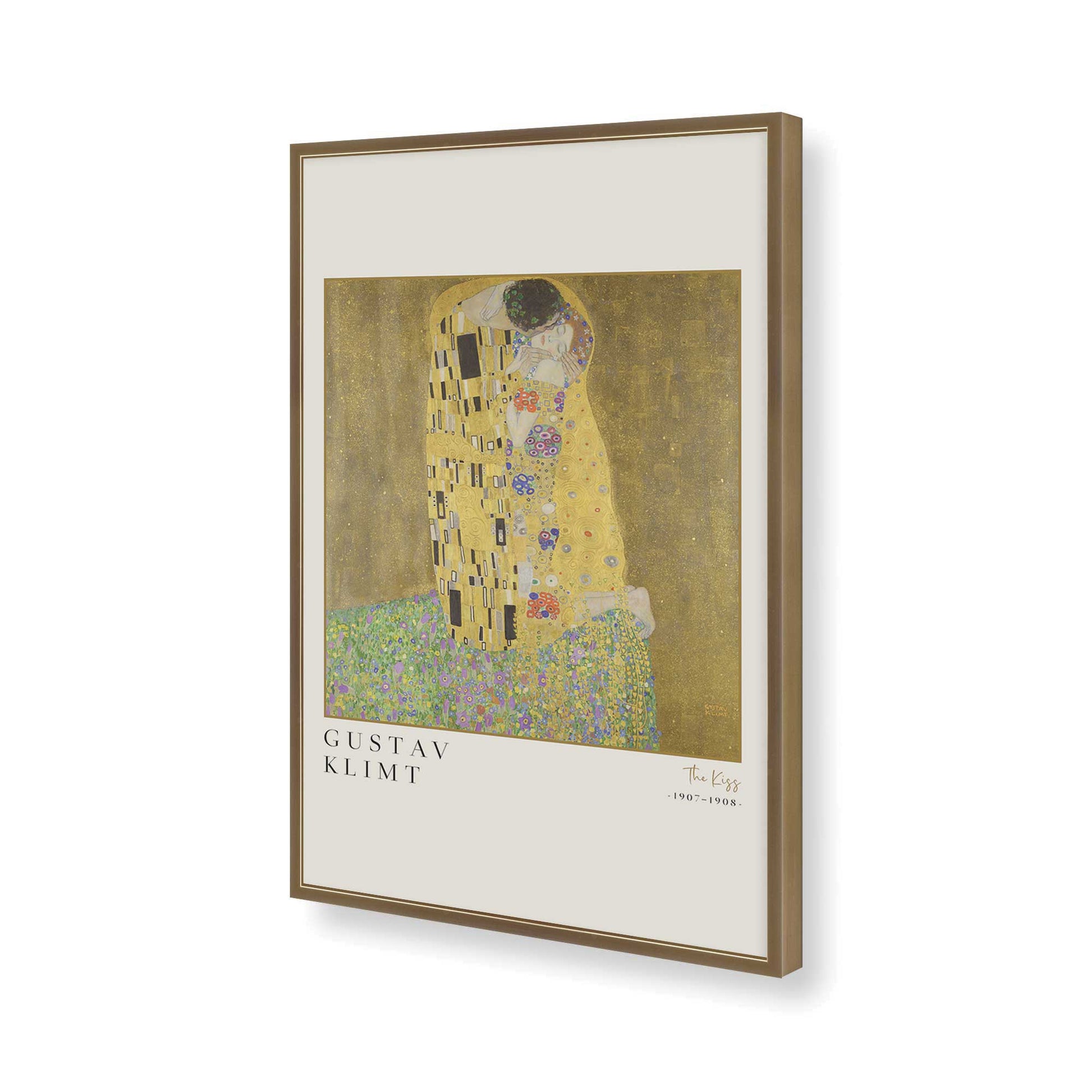 [Color:Brushed Gold], Picture of art in a Brushed Gold frame of the corner