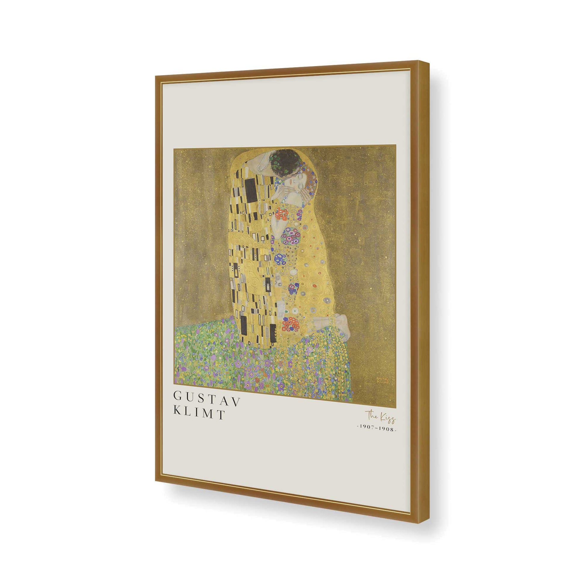 [Color:Polished Gold], Picture of art in a Polished Gold frame of the corner