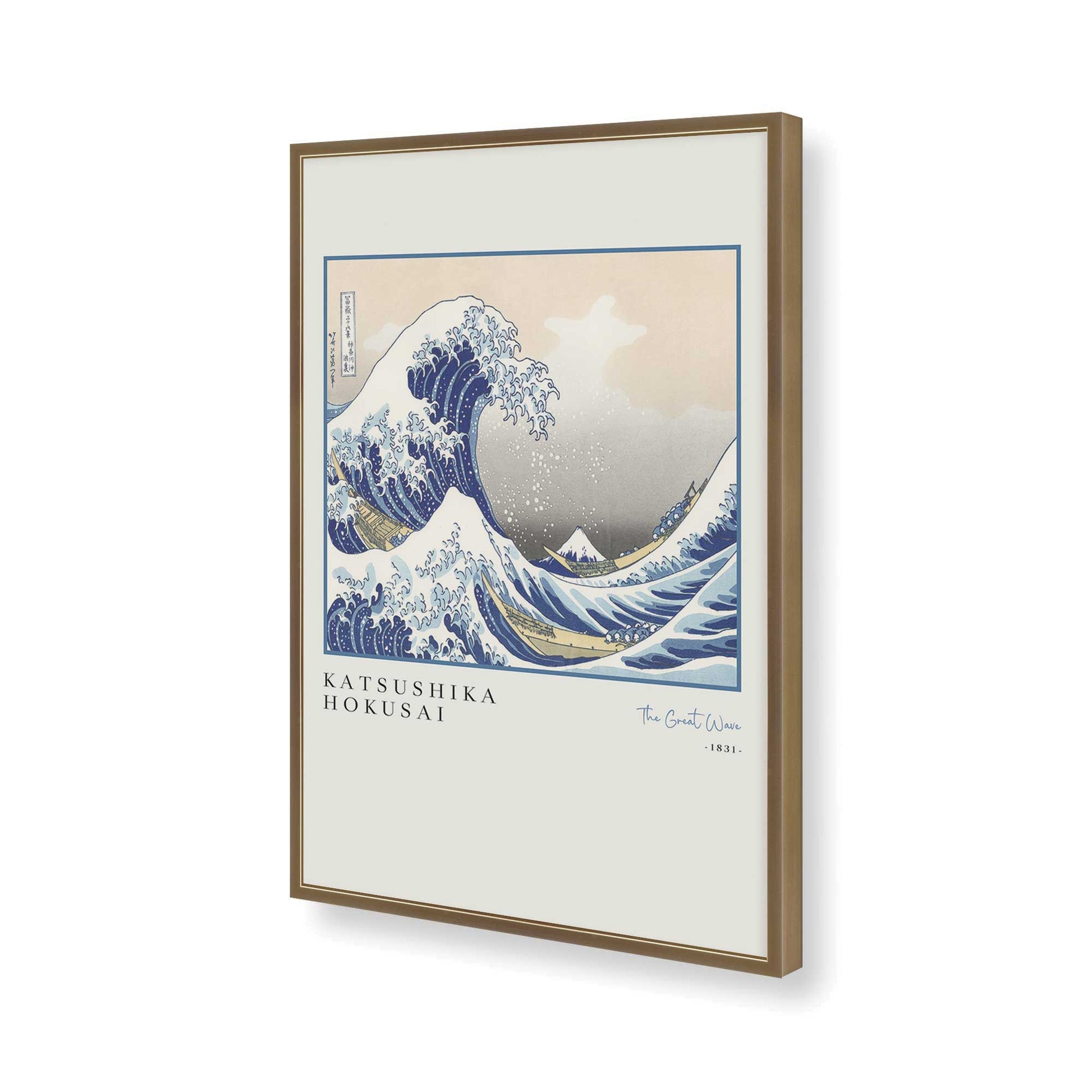 [Color:Brushed Gold], Picture of art in a Brushed Gold frame of the corner