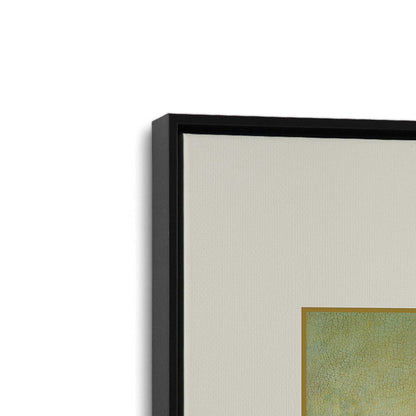 [Color:Satin Black], Picture of art in a Satin Black frame at an angle