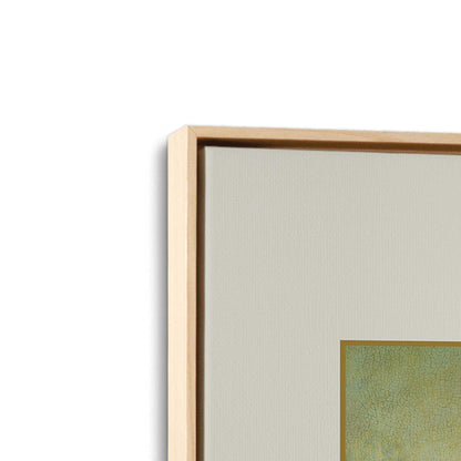 [Color:American Maple], Picture of art in a American Maple frame at an angle