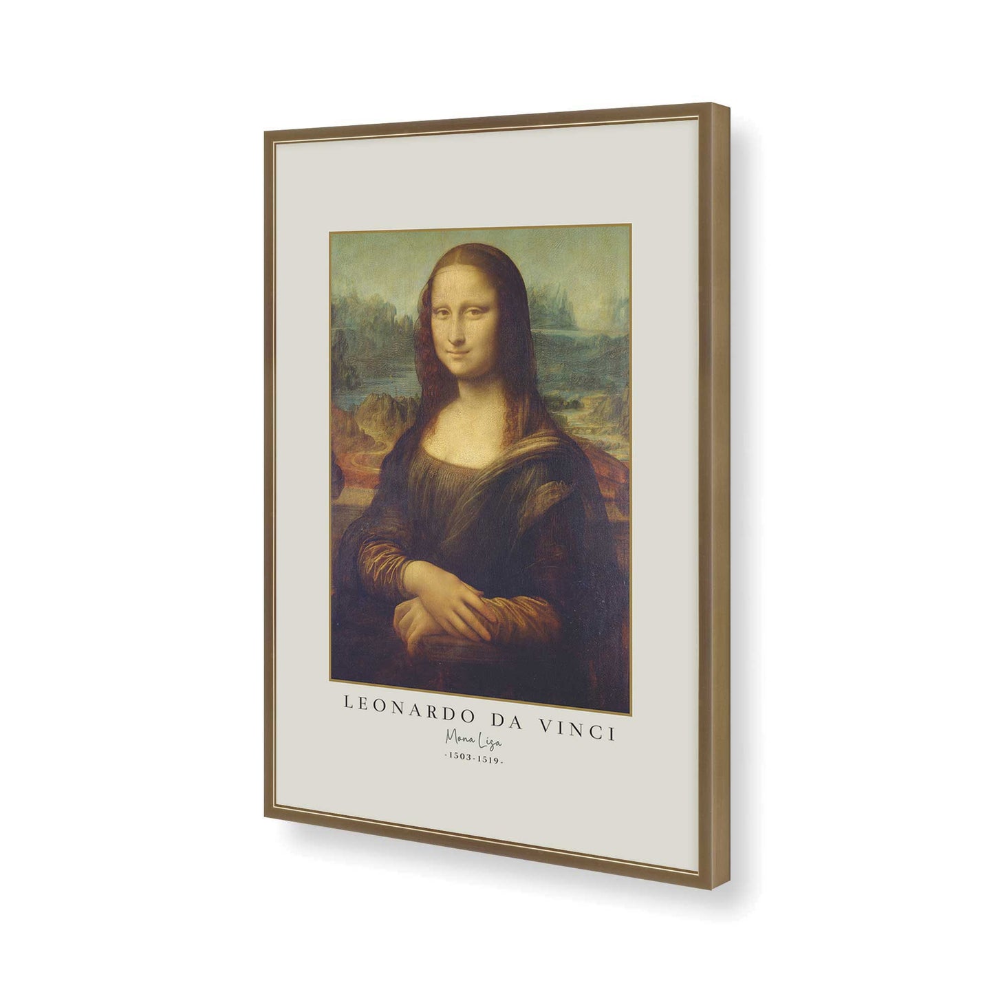 [Color:Brushed Gold], Picture of art in a Brushed Gold frame of the corner