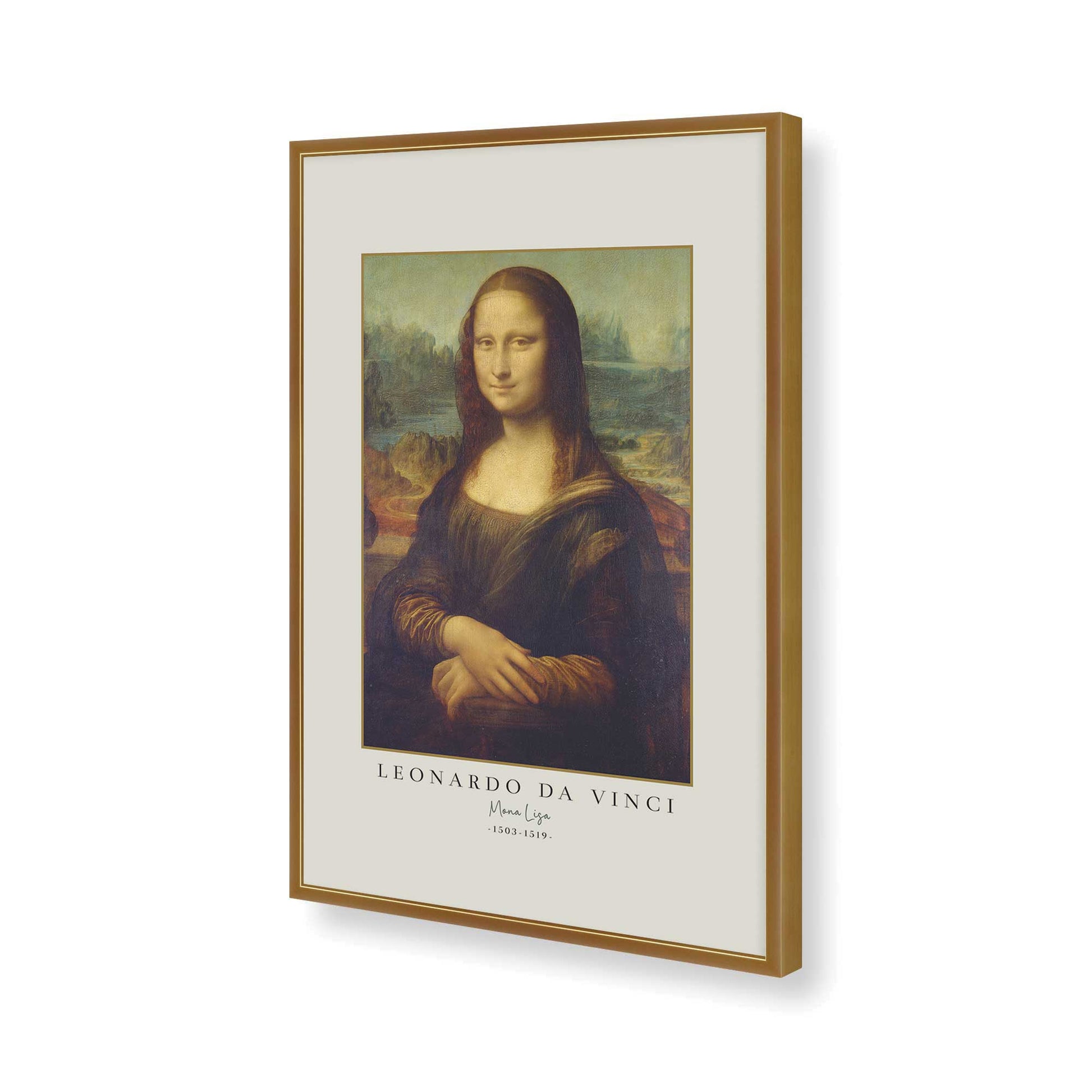 [Color:Polished Gold], Picture of art in a Polished Gold frame of the corner