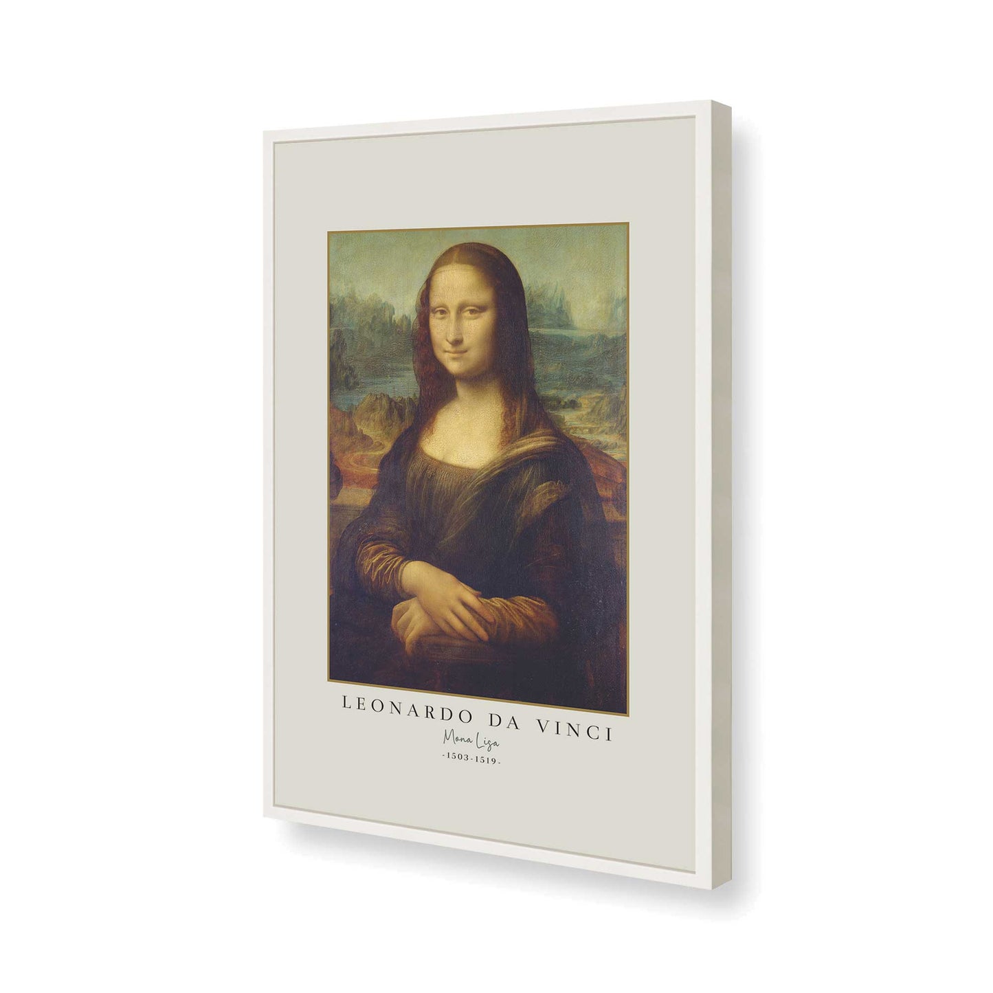 [Color:Opaque White], Picture of art in a Opaque White frame of the corner