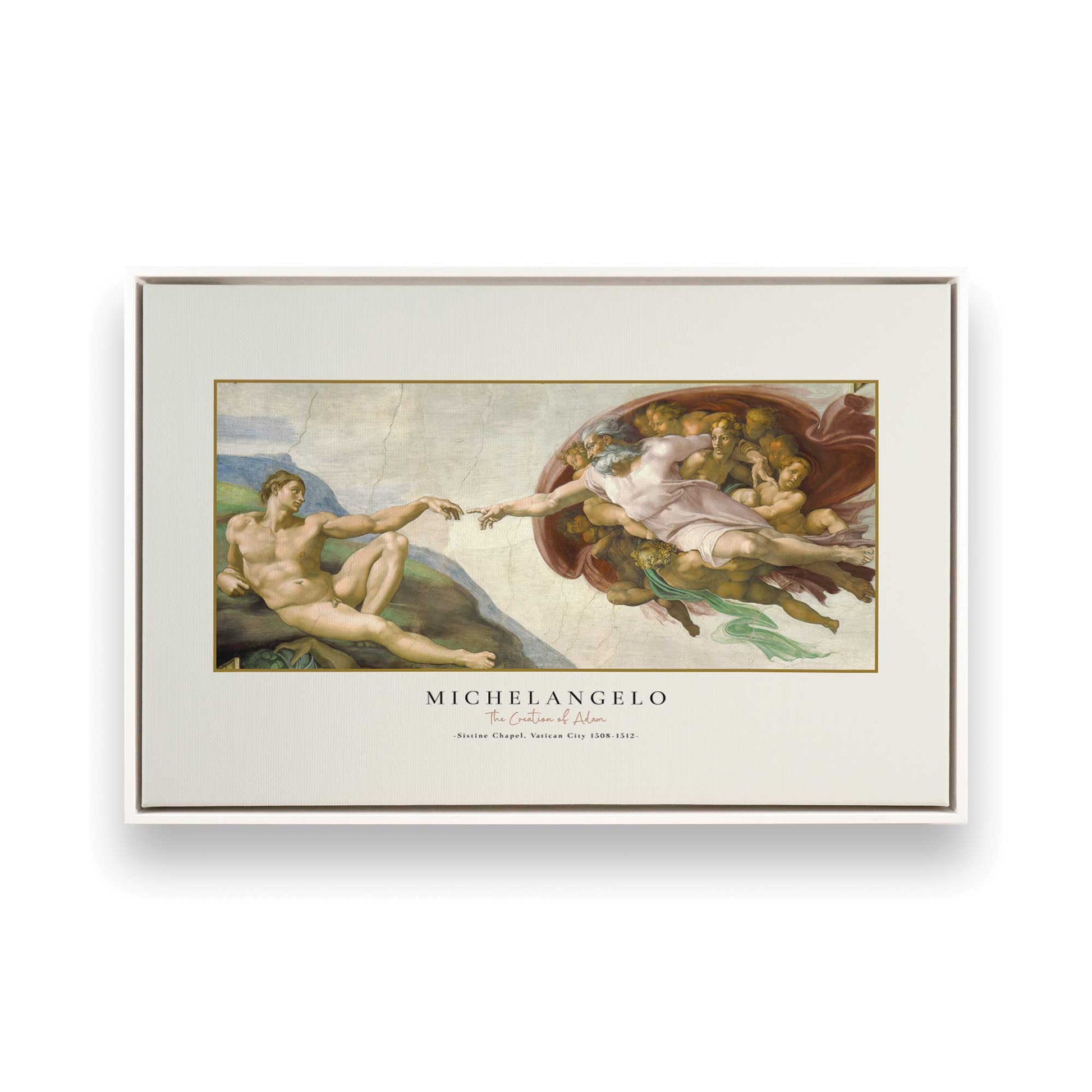 [Color:Opaque White], Picture of art in a White frame