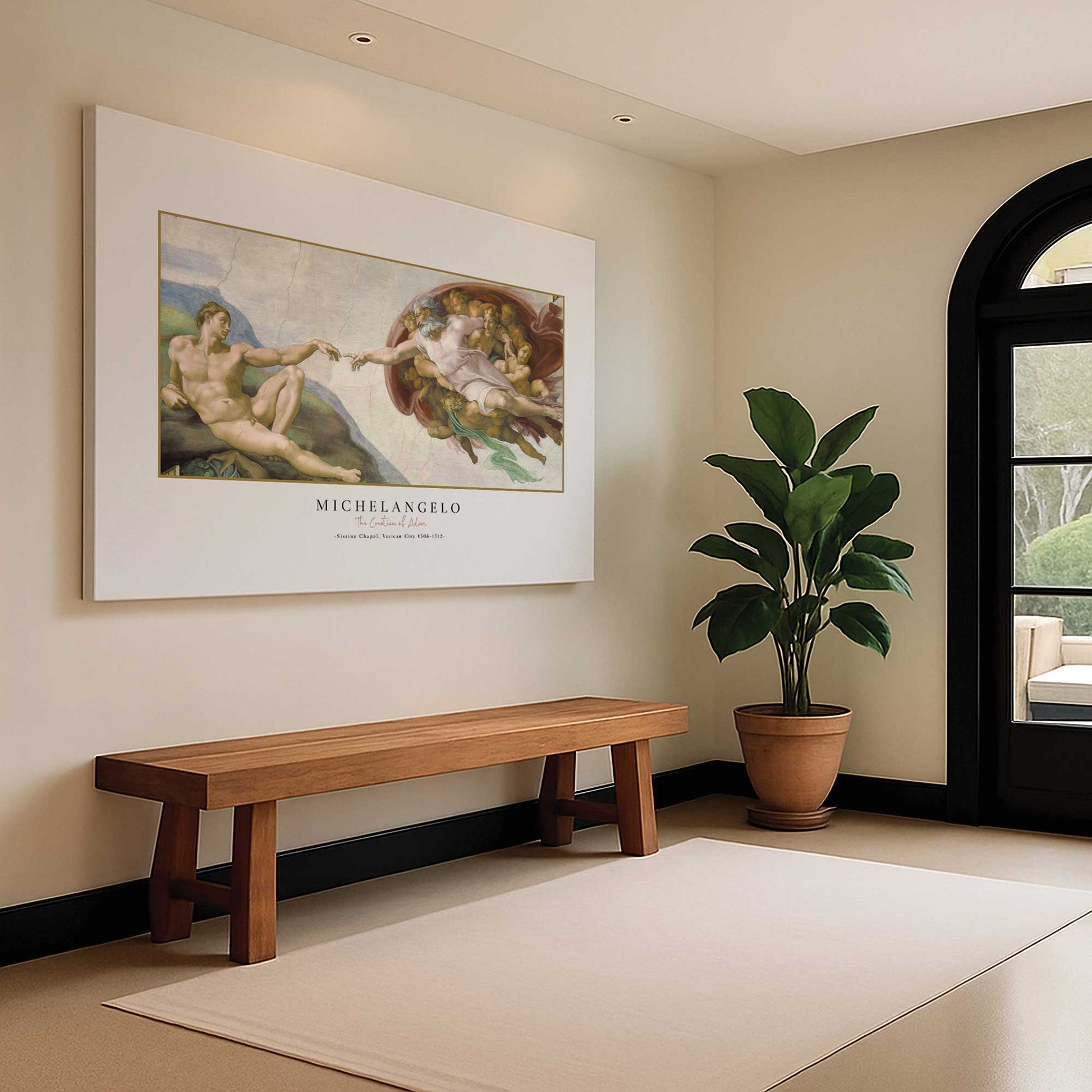 [Color:Stretched Canvas], Picture of art in a room