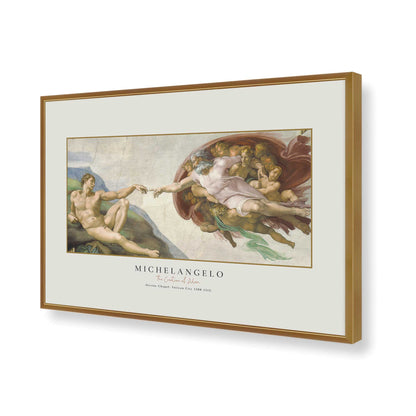 [Color:Polished Gold], Picture of art in a Polished Gold frame of the corner