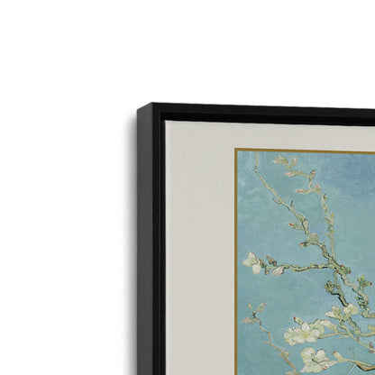 [Color:Satin Black], Picture of art in a Satin Black frame at an angle