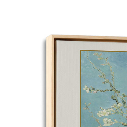 [Color:American Maple], Picture of art in a American Maple frame at an angle