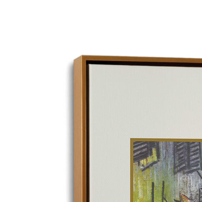 [Color:Polished Gold], Picture of art in a Polished Gold frame at an angle