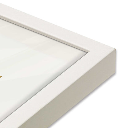 [Color:Opaque White], Picture of art in a Opaque White frame at an angle