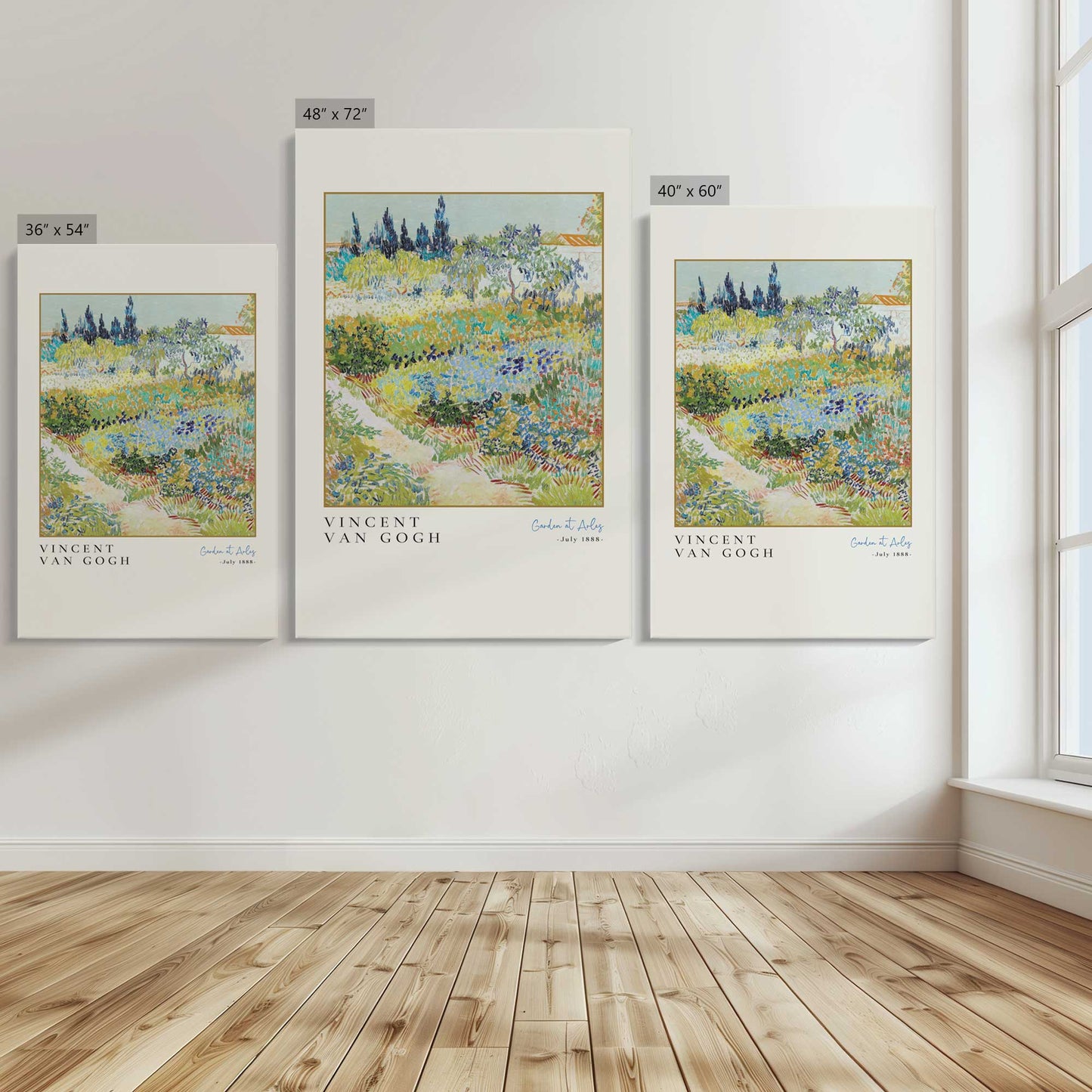 [Color:Stretched Canvas], Image showing the size comparisons