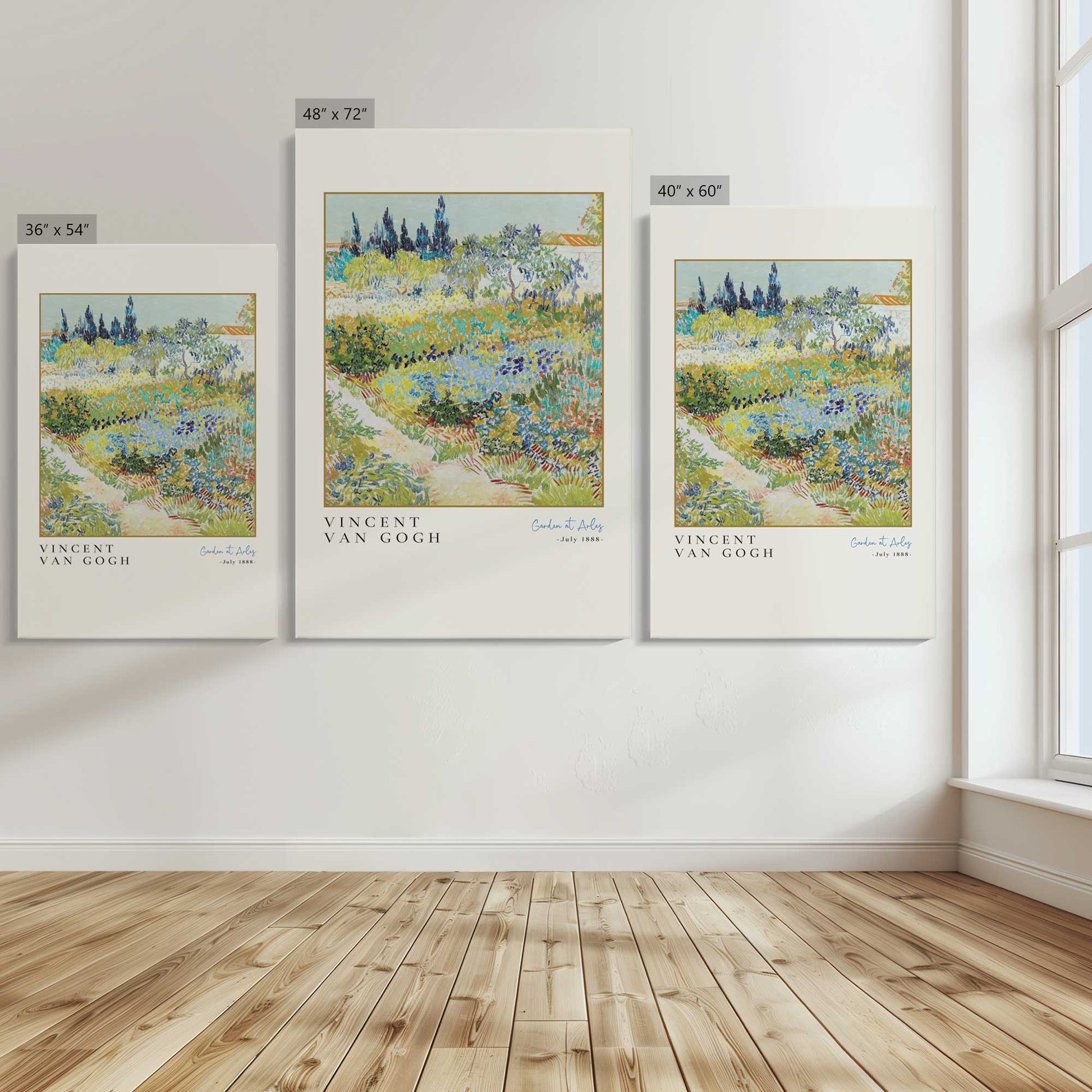 [Color:Stretched Canvas], Image showing the size comparisons