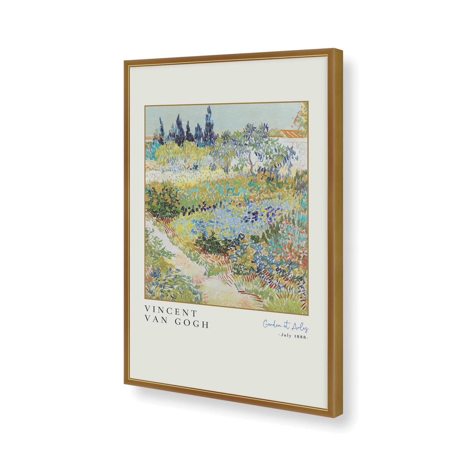 [Color:Polished Gold], Picture of art in a Polished Gold frame of the corner